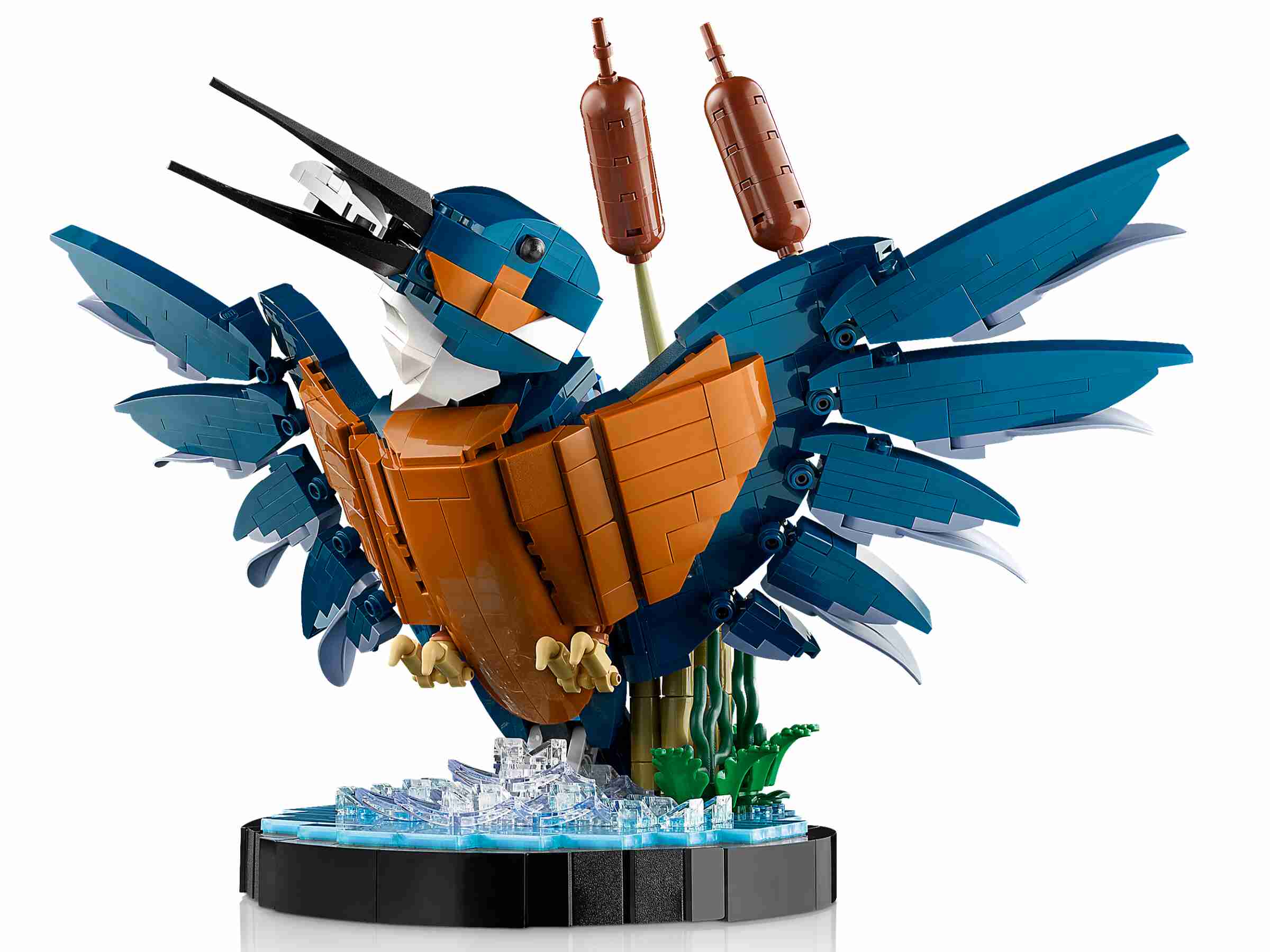 LEGO 10331 Icons Eisvogel, Wasserkulisse, bewegliche Krallen und Kopf