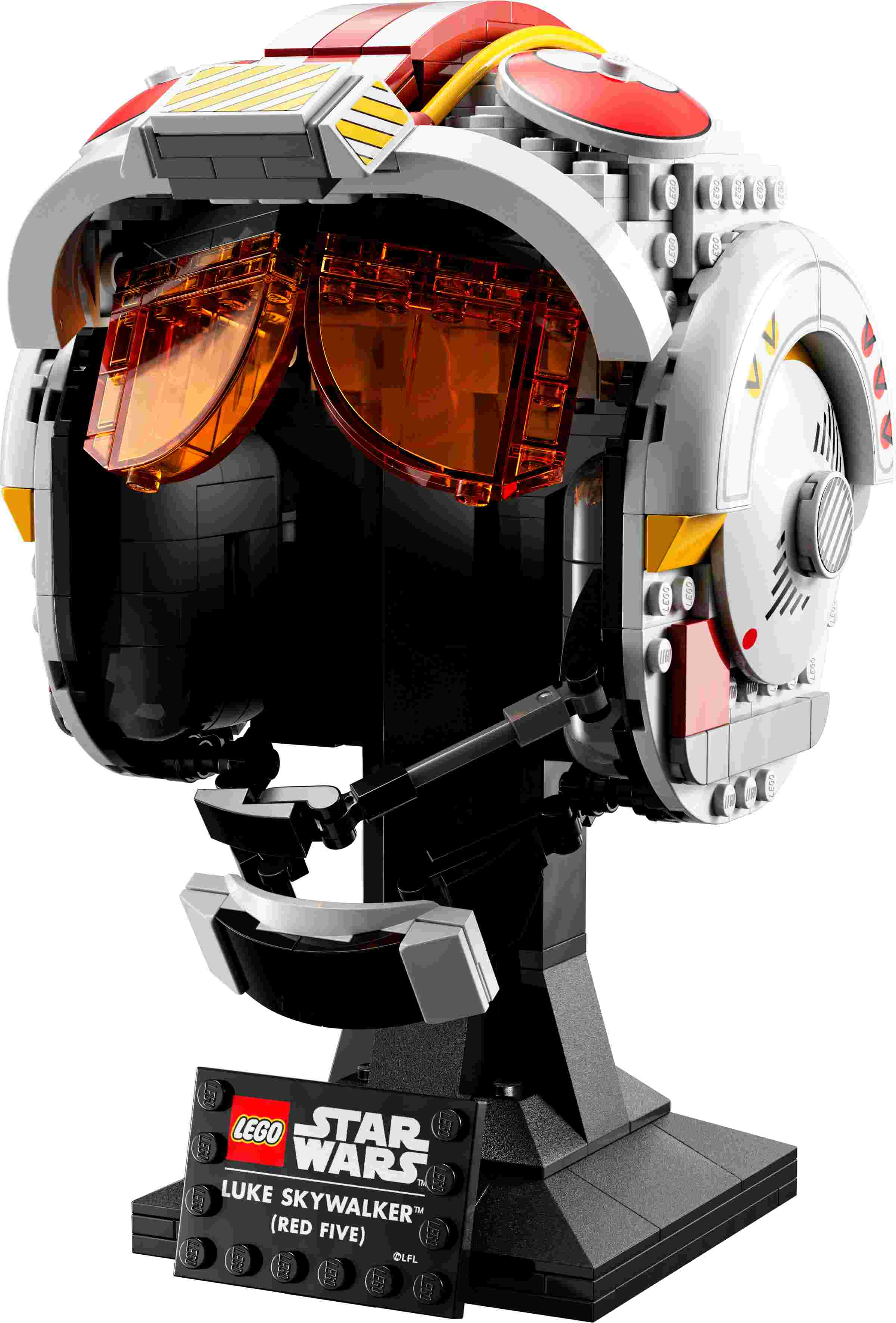 LEGO 75327 Star Wars Helm von Luke Skywalker Rot Fünf Modell, Sammlerstück
