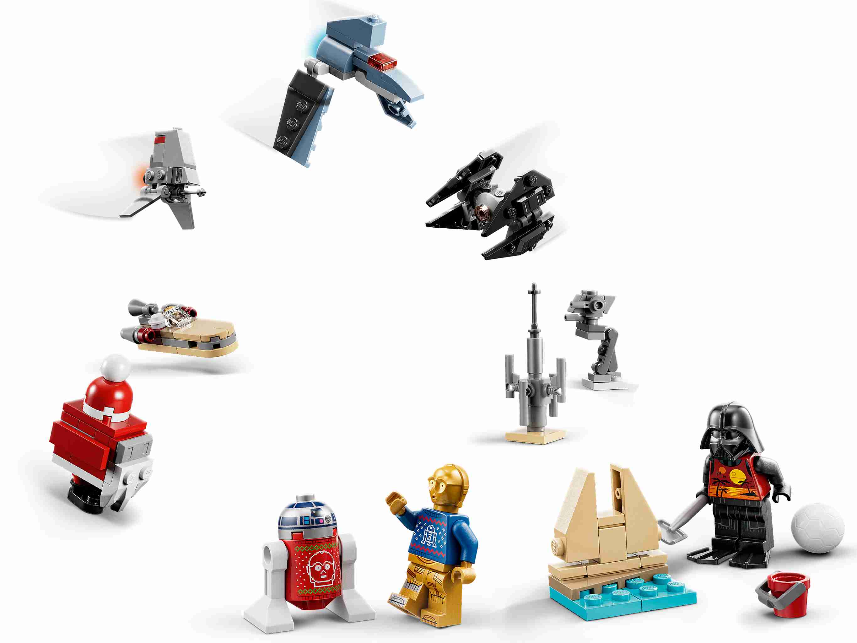 LEGO 75340 Star Wars Adventskalender 2022 - 24 Überraschungen inkl. 8 Figuren