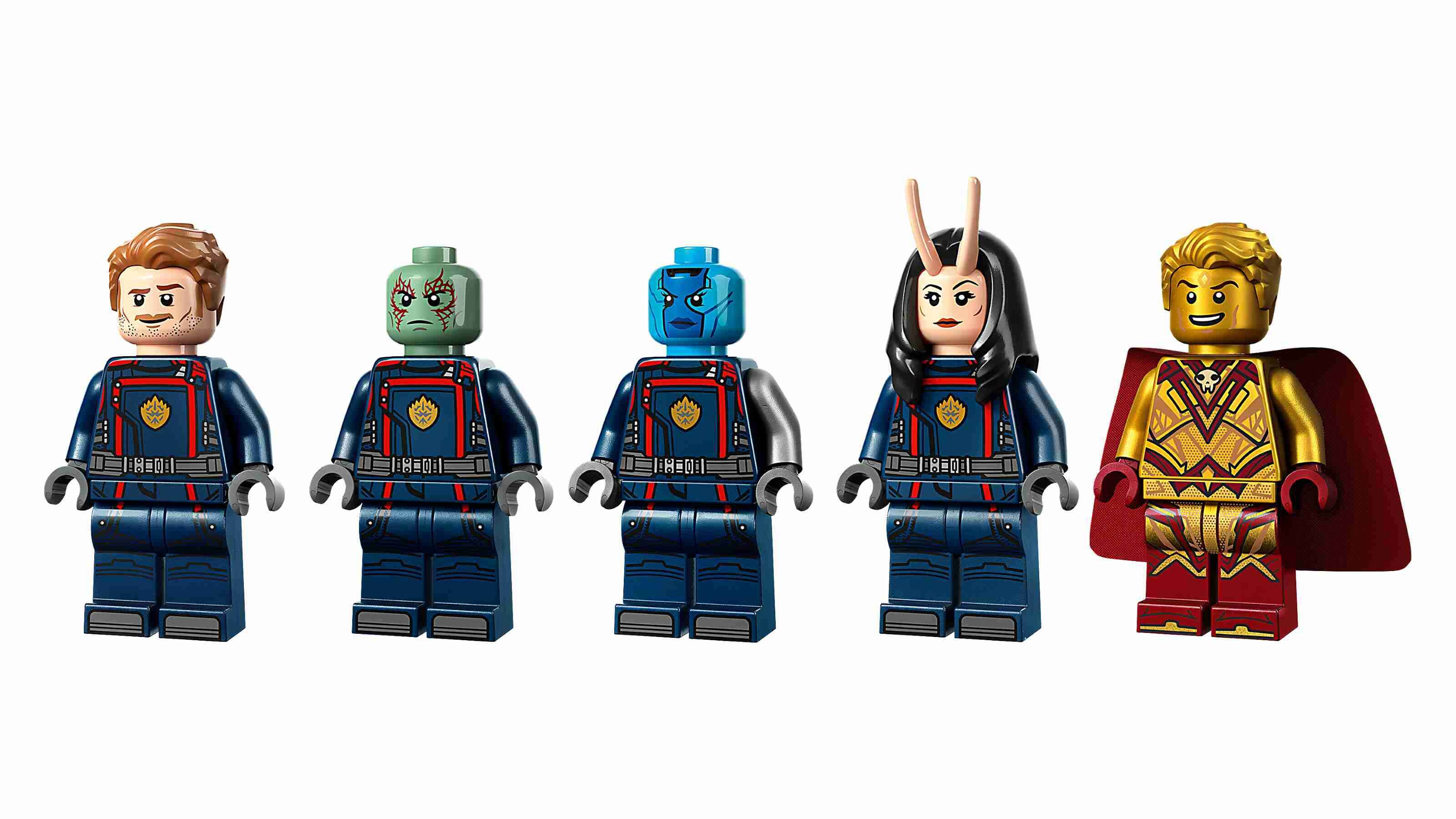 LEGO 76255 Marvel Super Heroes Das neue Schiff der Guardians, 5 Minifiguren