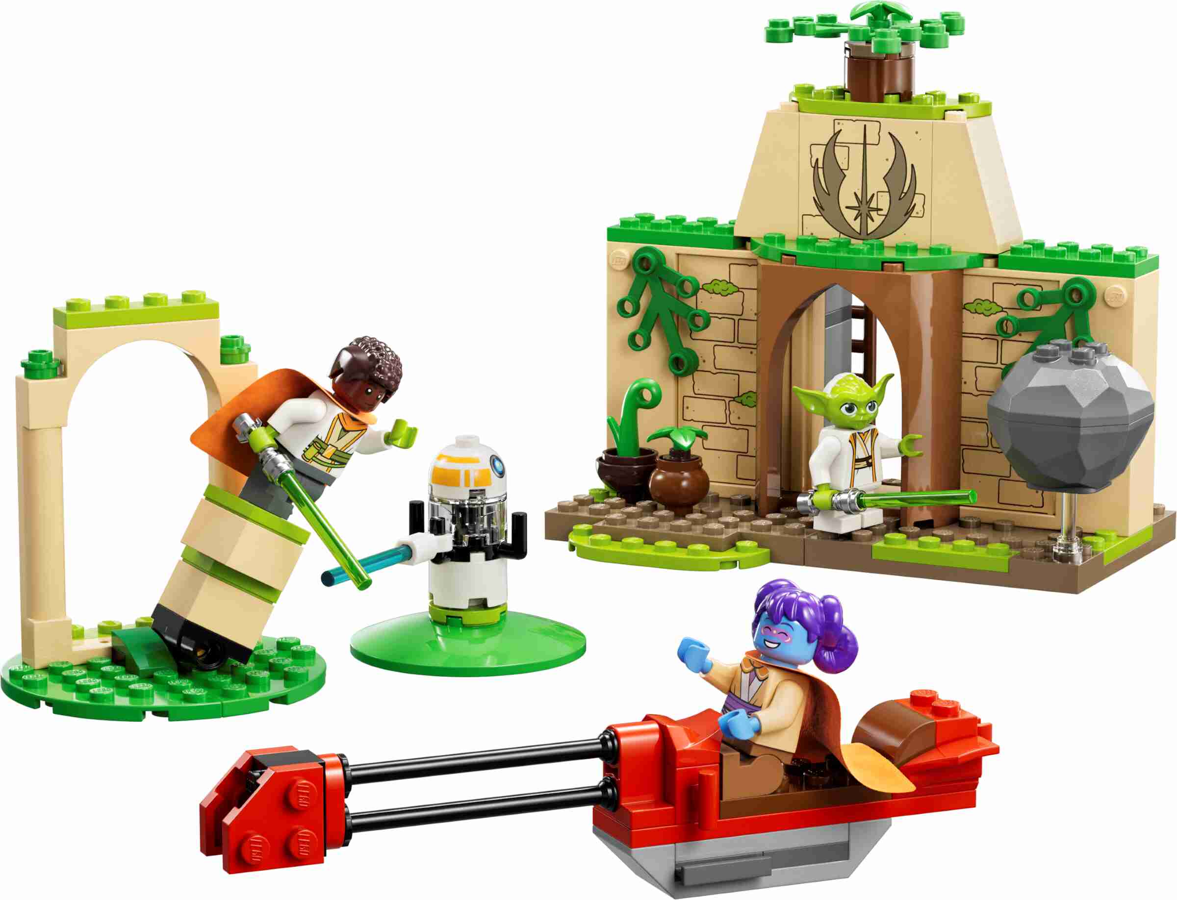 LEGO 75358 Star Wars Tenoo Jedi Temple, für Anfänger mit 3 Minifiguren