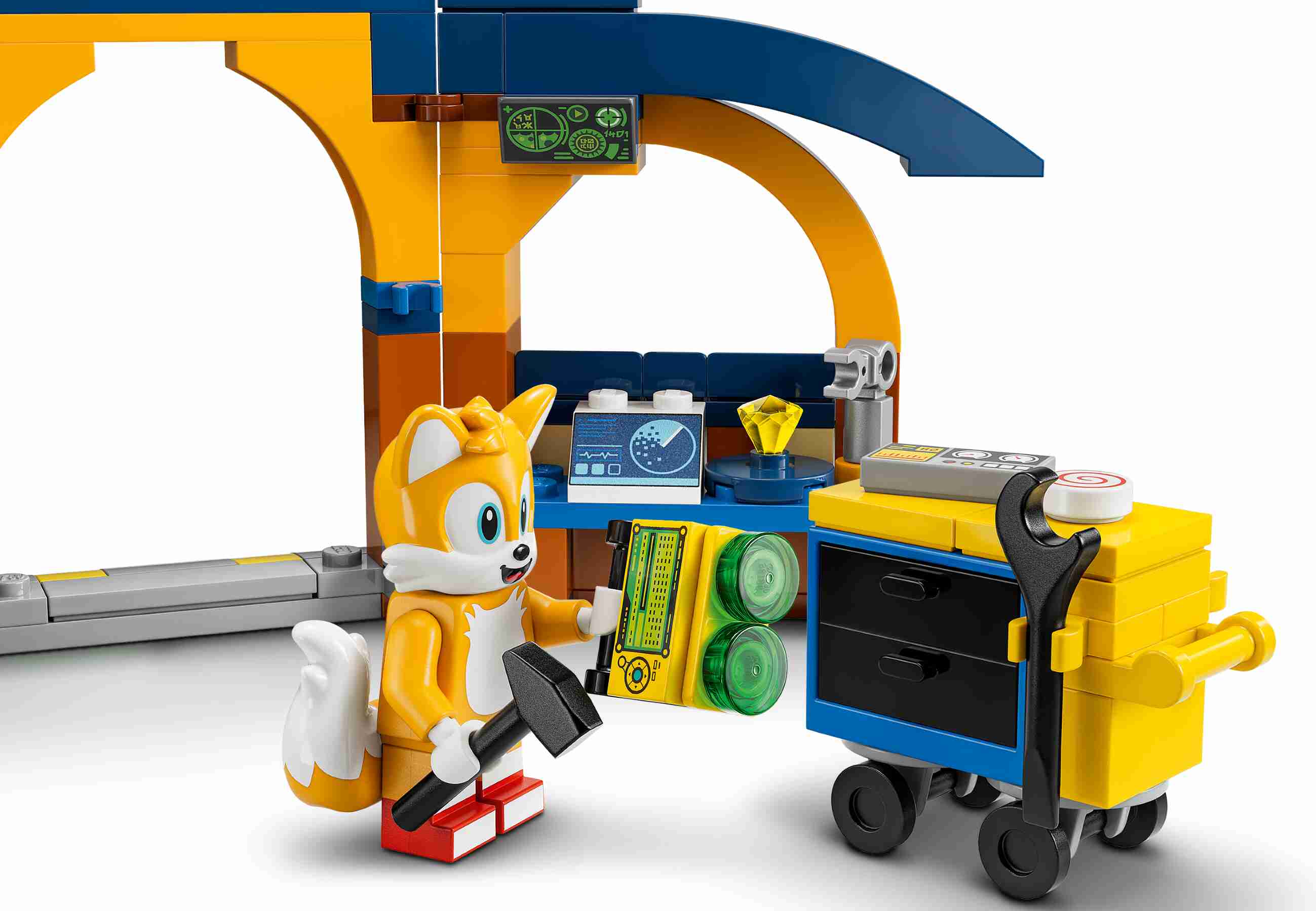 LEGO 76991 Sonic Tails‘ Tornadoflieger mit Werkstatt, 4 Charaktere