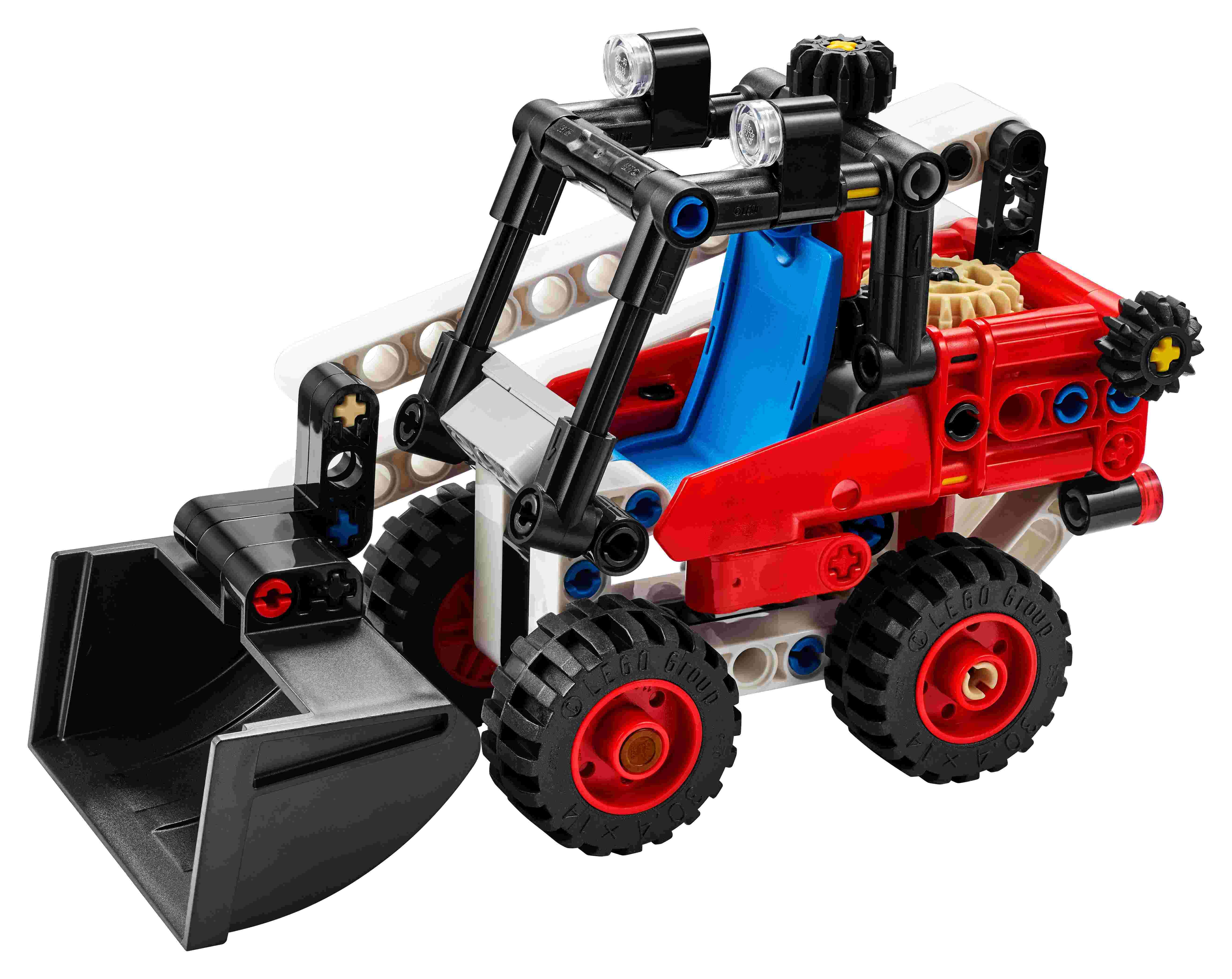 LEGO 42116 Technic Kompaktlader, Bagger oder Hot Rod 2-in-1 Modell