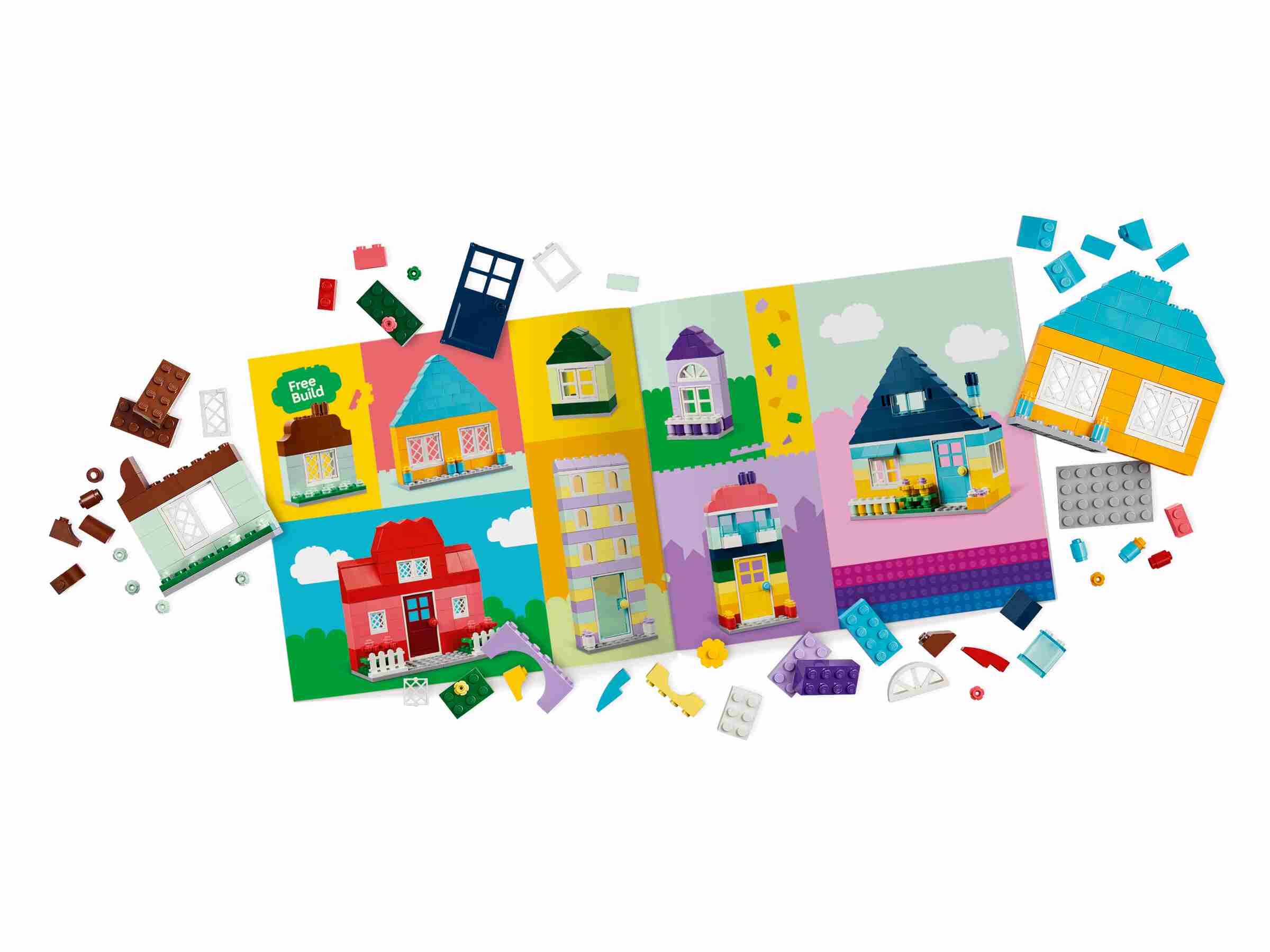 LEGO 11035 Classic Kreative Häuser, inklusive Anleitung mit 8 Bauideen