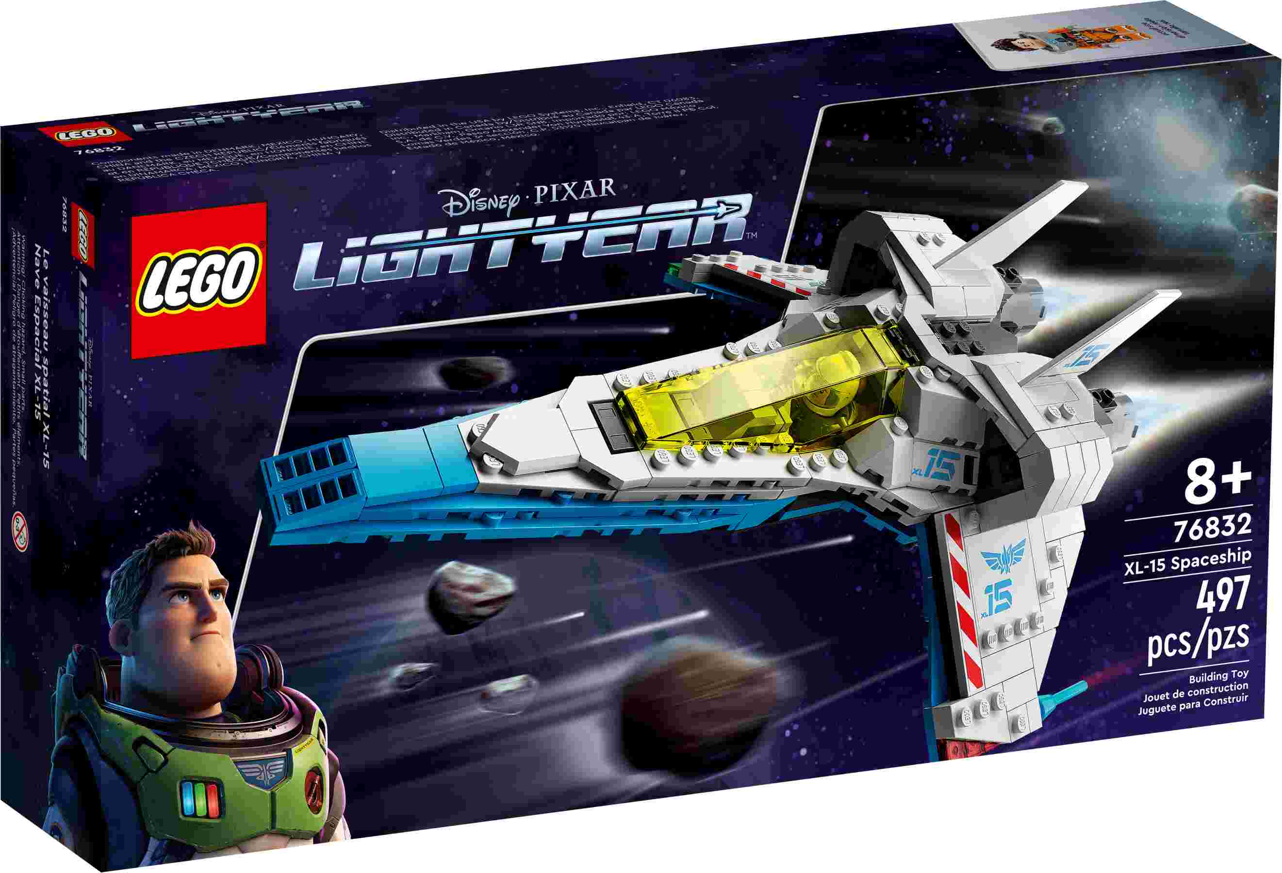 LEGO 76832 Disney and Pixar’s Lightyear XL-15-Sternjäger Weltraum-Spielzeug