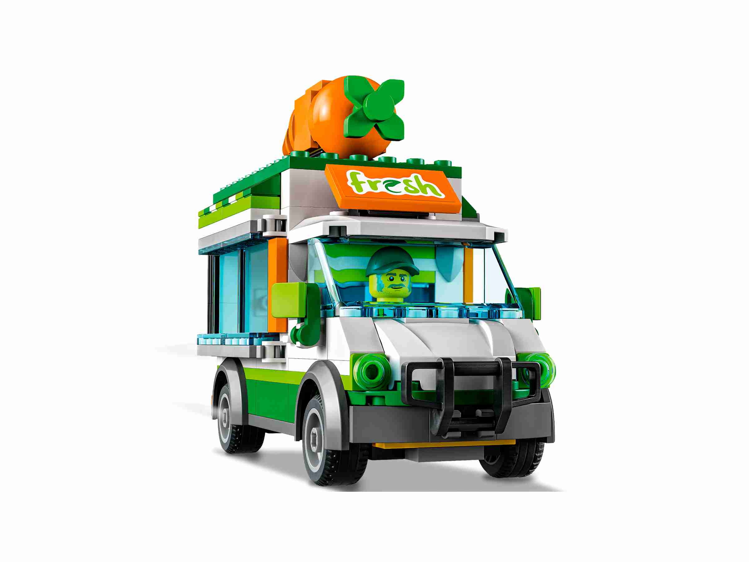 LEGO 60345 City Gemüse-Lieferwagen, 1 Hase und 3 Minifiguren