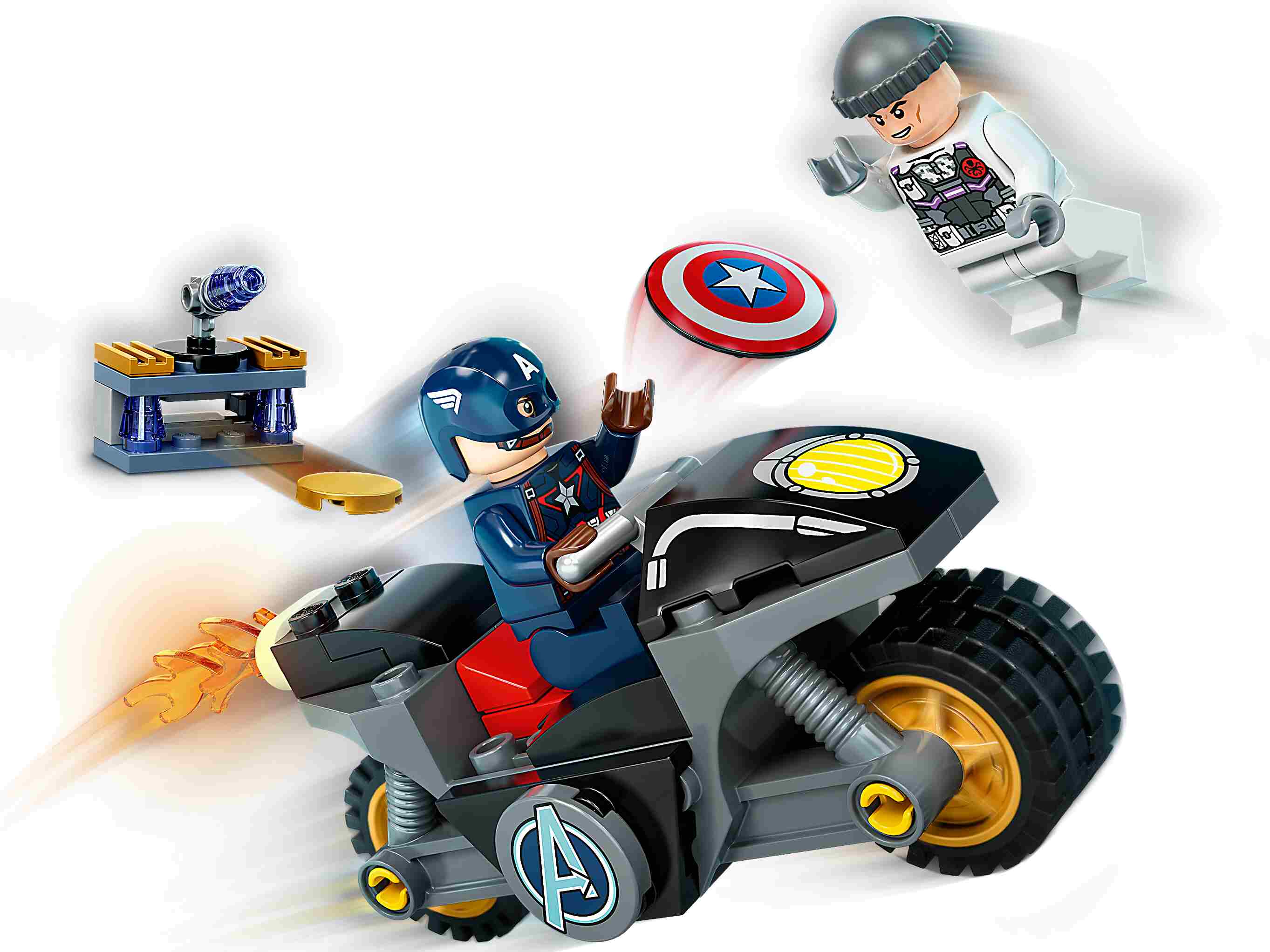 LEGO 76189 Marvel Super Heroes Duell zwischen Captain America und Hydra