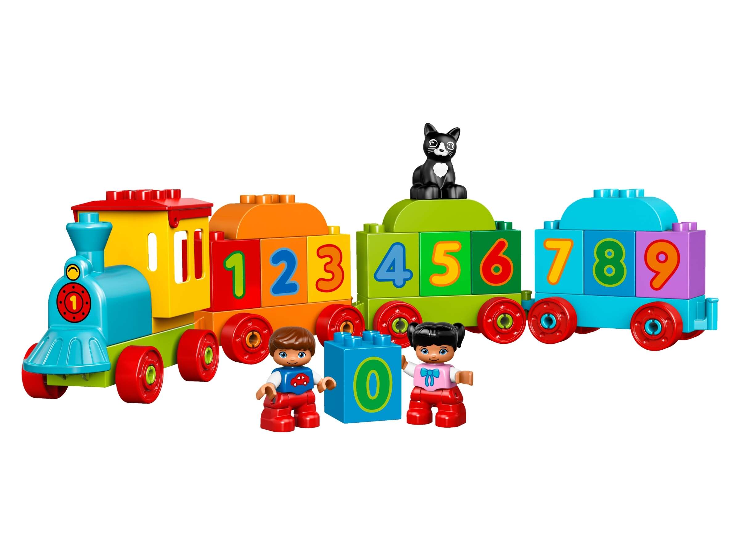 LEGO 10847 DUPLO Zahlenzug, Bauset, große Zahlensteine, Lernspielzeug Vorschule