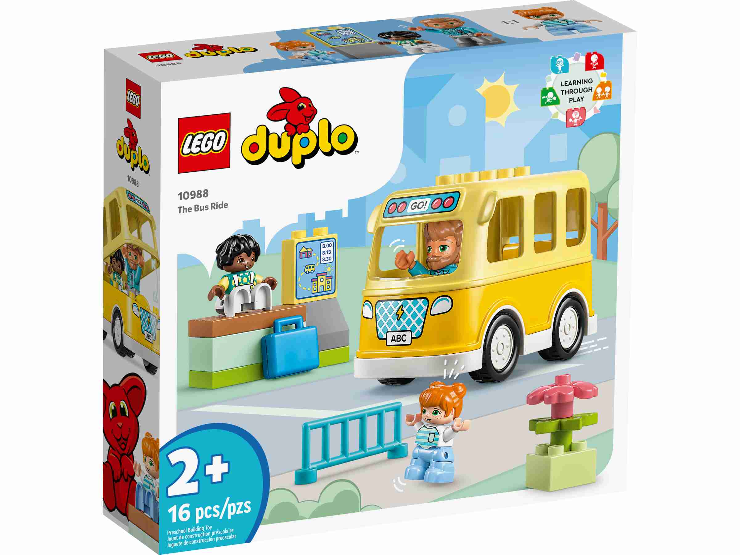 LEGO 10988 DUPLO Die Busfahrt, abnehmbares Dach, Bank
