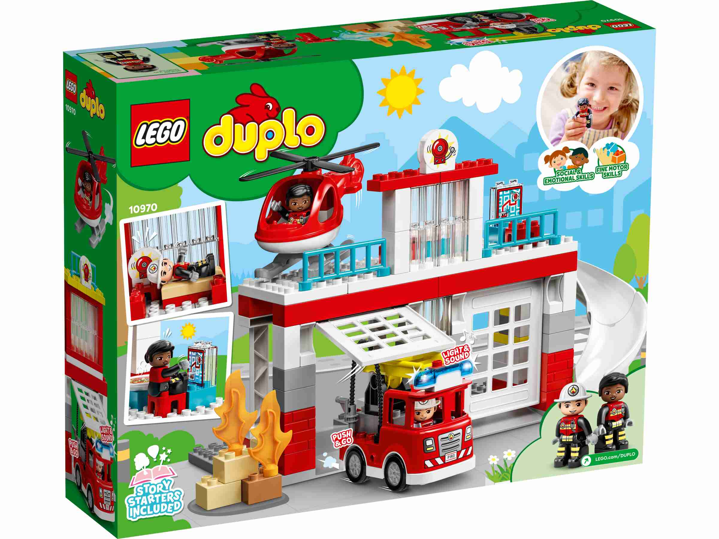 LEGO 10970 DUPLO Feuerwehrwache mit Hubschrauber