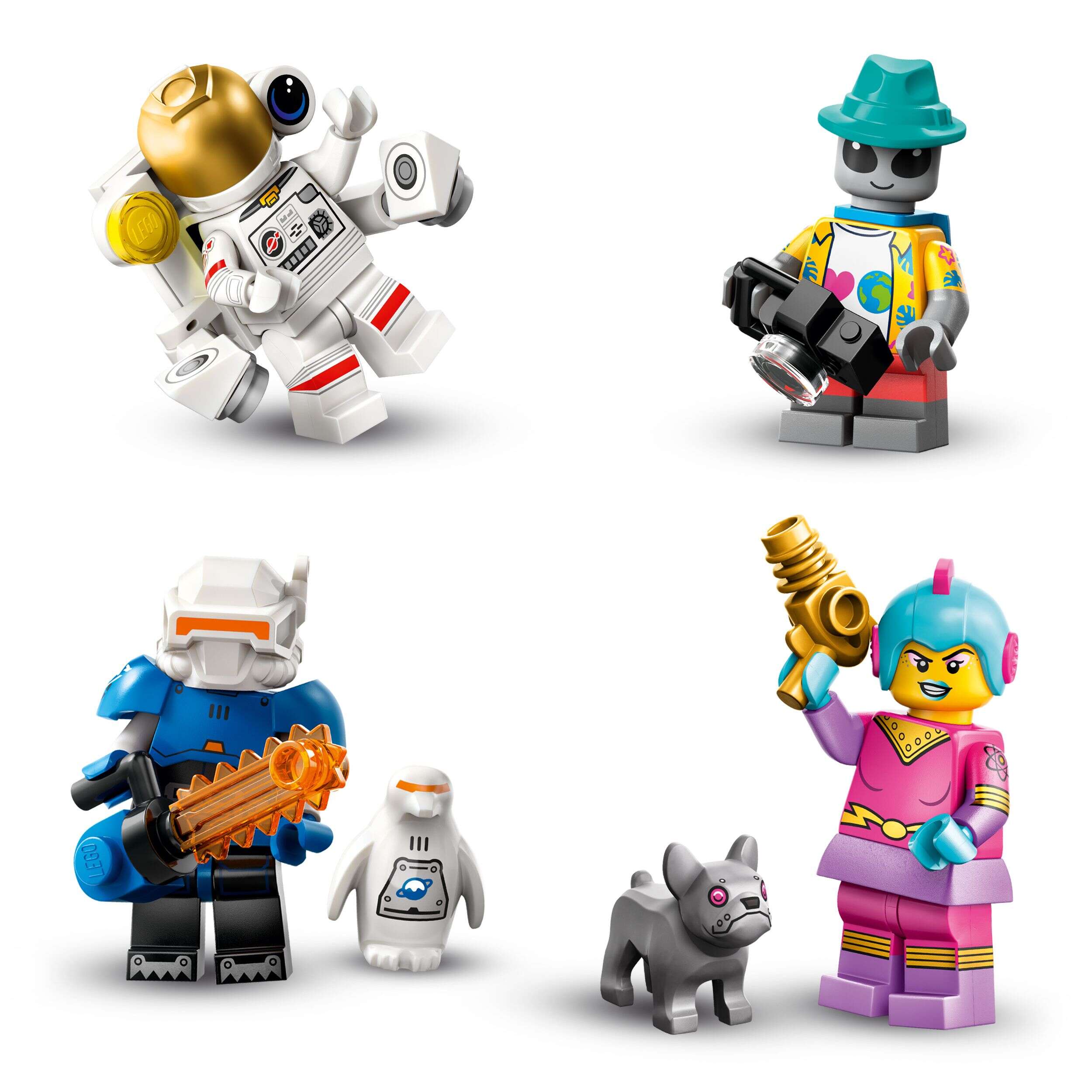 LEGO 71046 Minifigures Weltraum Serie 26, Überraschungsbox mit 1 von 12 Figuren