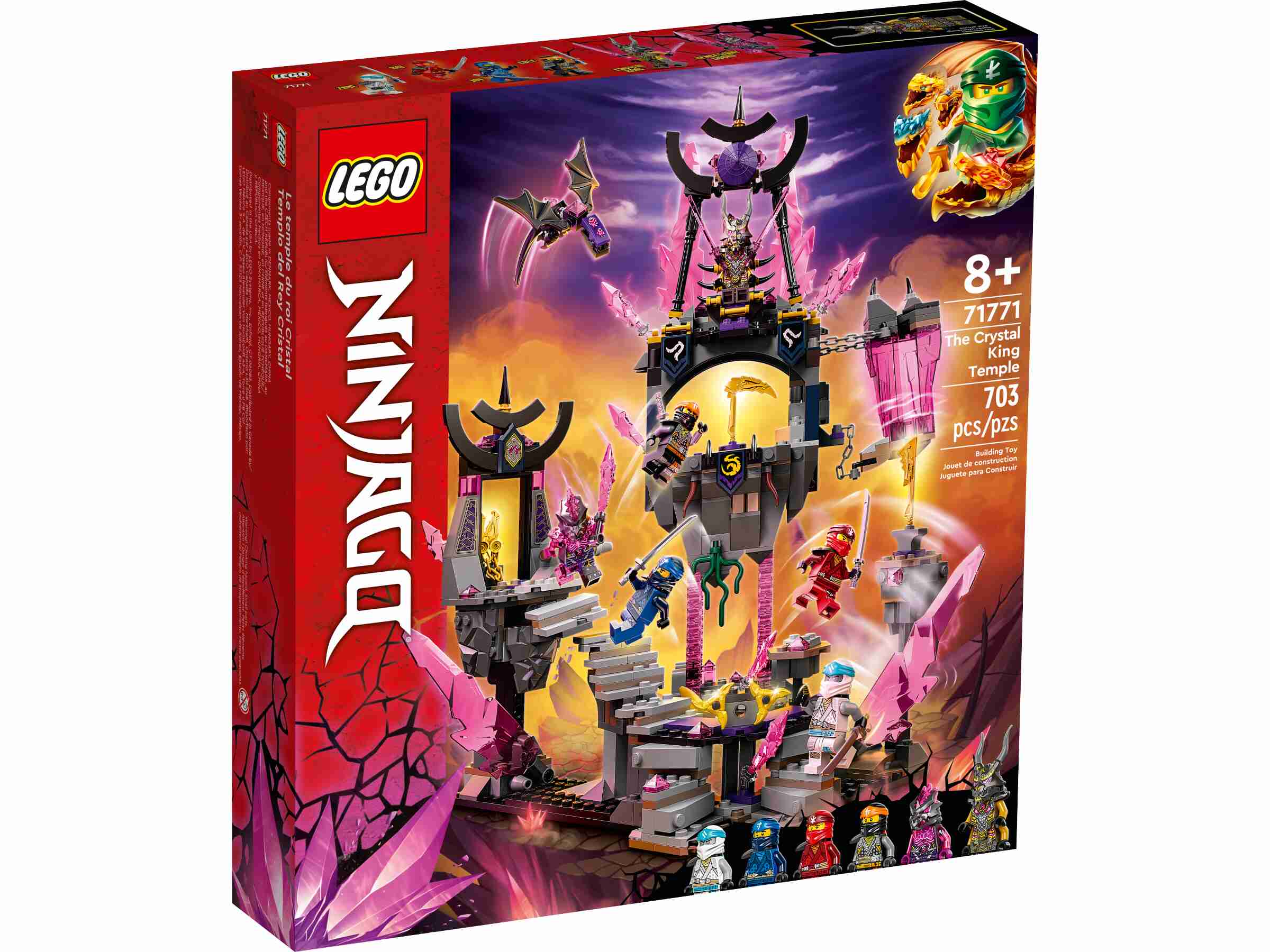 LEGO 71771 NINJAGO Der Tempel des Kristallkönigs, Cole, Zane, Kai, Jay