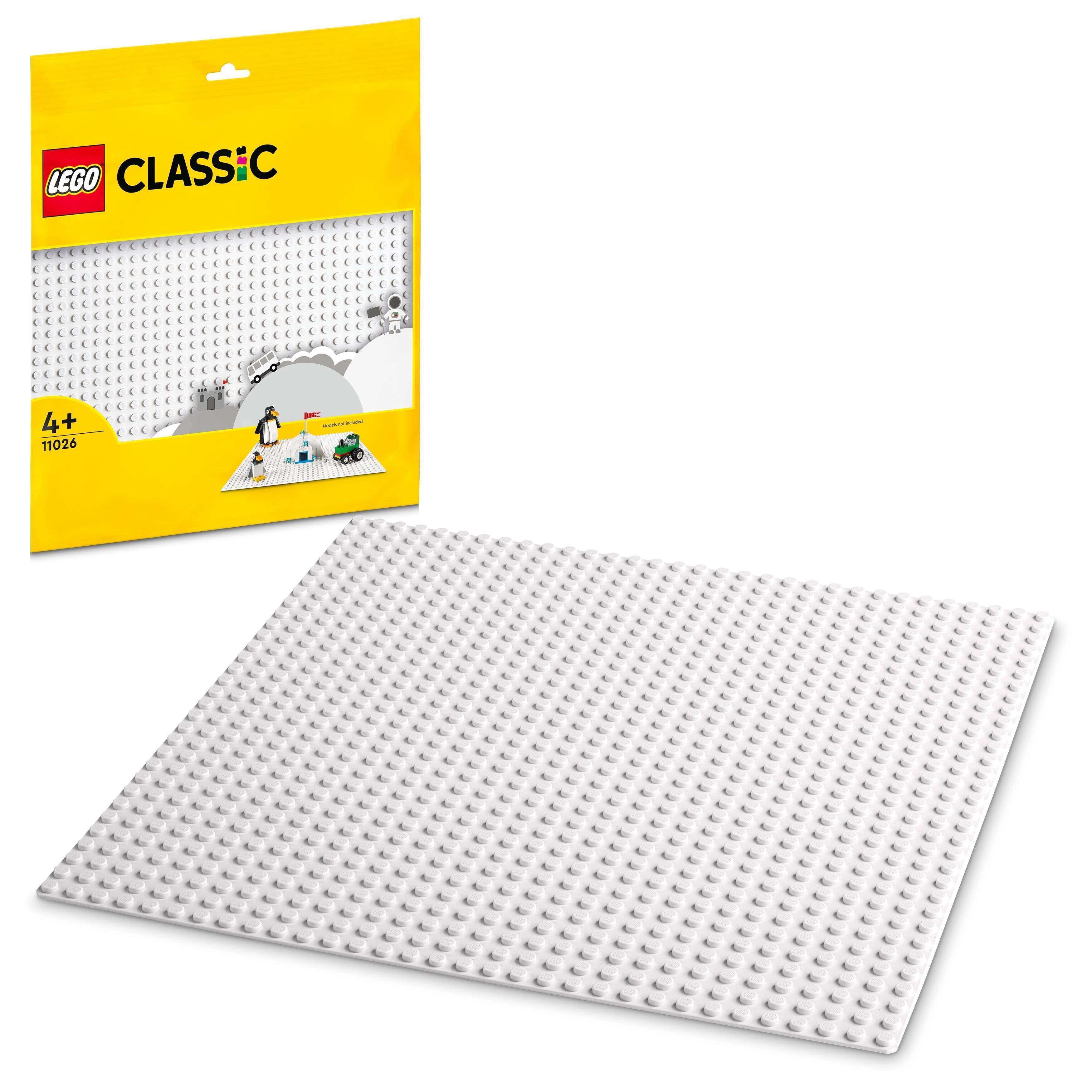 LEGO 11026 Classic Weiße Bauplatte, quadratische Grundplatte mit 32x32 Noppen