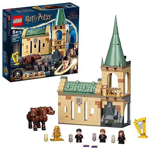LEGO 76387 Harry Potter Hogwarts: Begegnung mit Fluffy Set mit goldener Figur