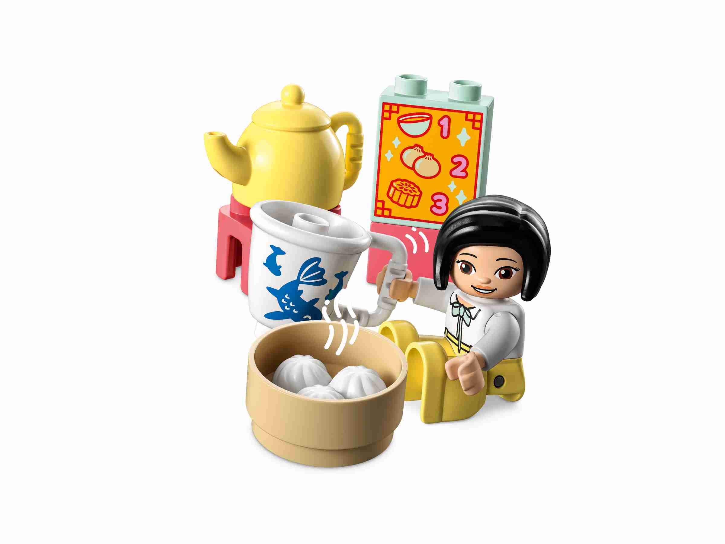 LEGO 10411 DUPLO Lerne etwas über die chinesische Kultur, Bräuche, Café,Tempel 