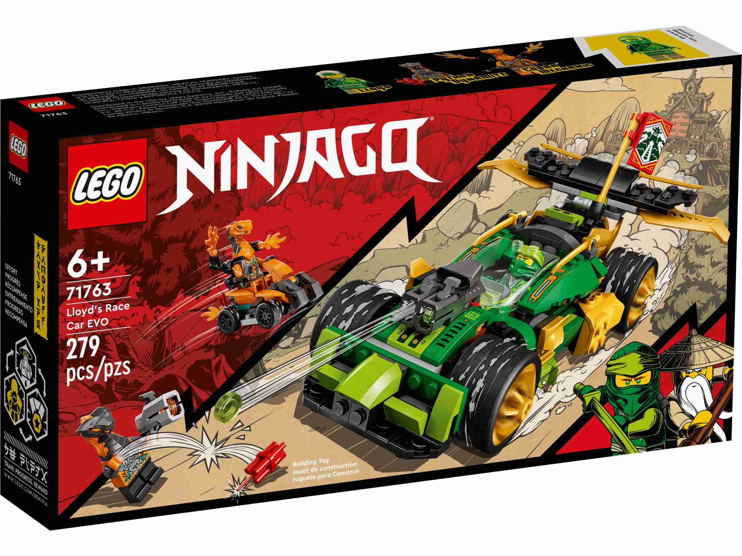 LEGO 71763 NINJAGO Lloyds Rennwagen EVO, Schlangen-Figuren
