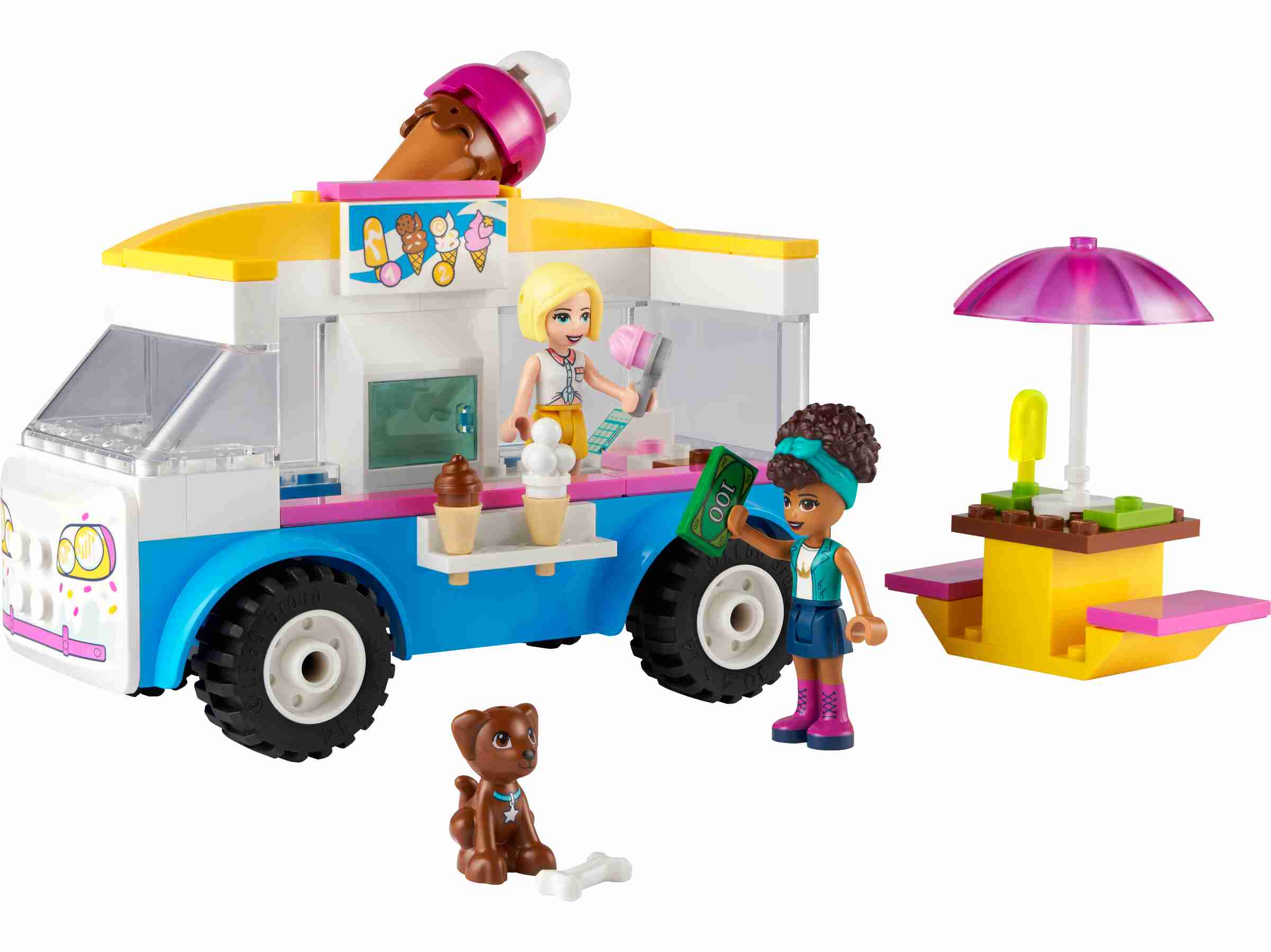 LEGO Friends 41733 La boutique mobile de Bubble Tea, Jouet Filles et Garçons  6 Ans, Jeu Créatif, avec Véhicules, et Personnages Nova & Mathilde pas cher  