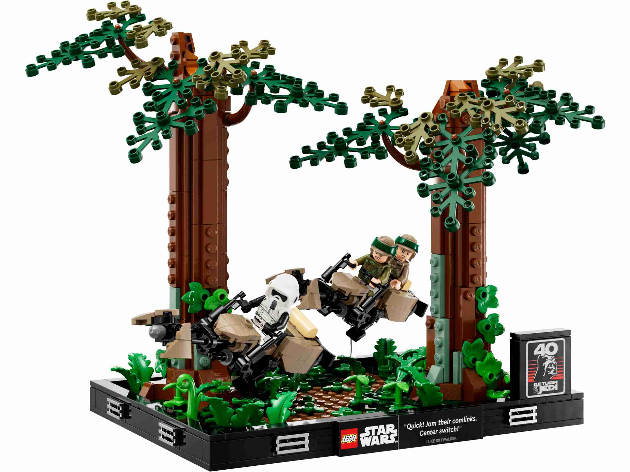 LEGO 75353 Star Wars Verfolgungsjagd auf Endor – Diorama, 3 Minifiguren 