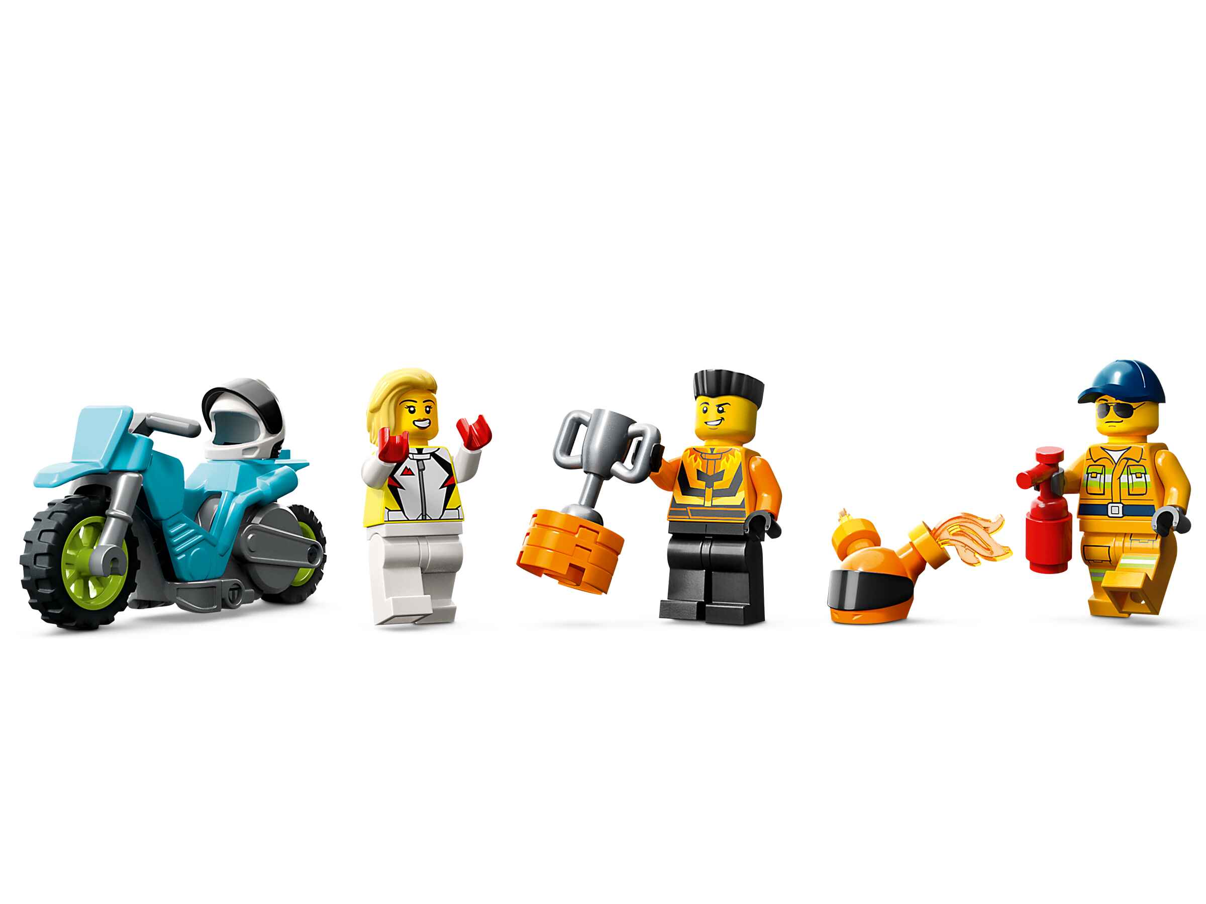 LEGO 60357 City Stunttruck mit Feuerreifen-Challenge, Stuntz, 3 Minifiguren