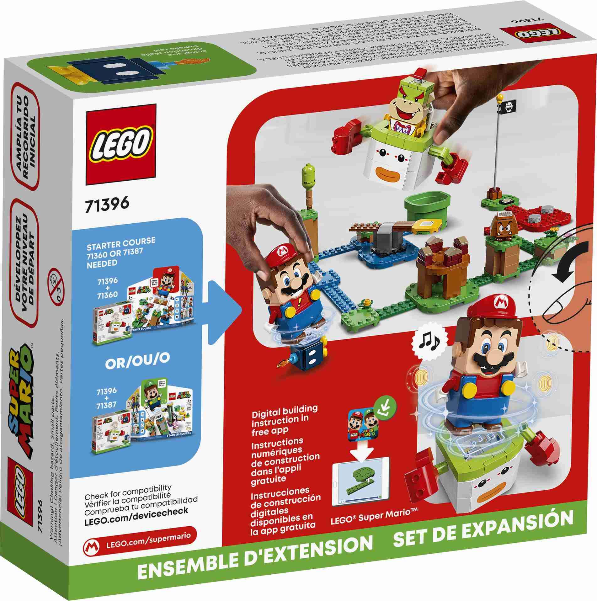 LEGO 71396 Super Mario Bowser Jr‘s Clown Kutsche – Erweiterungsset