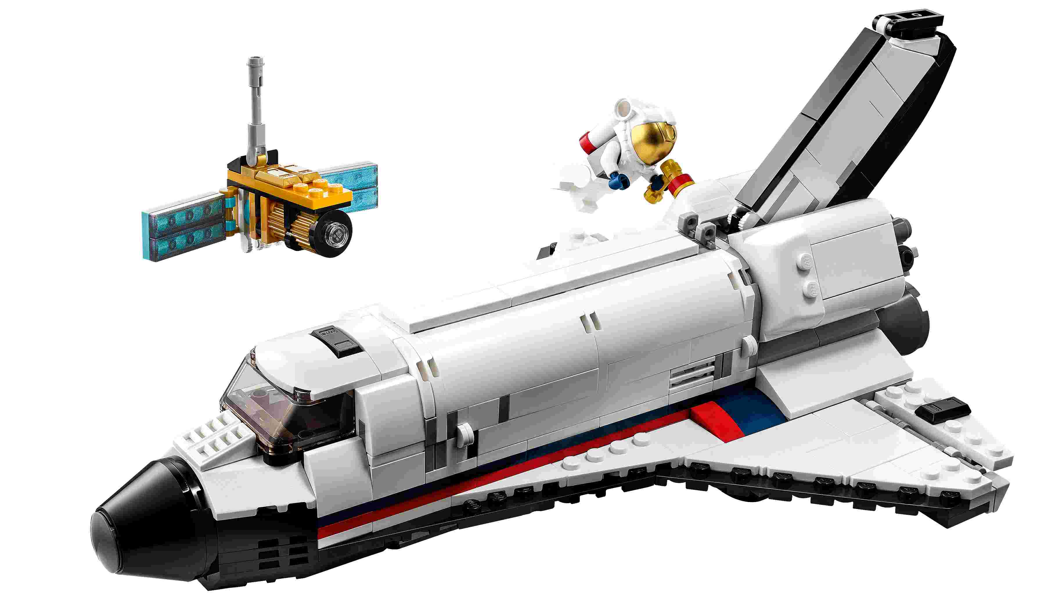 LEGO 31117 3-in-1 Spaceshuttle-Abenteuer Weltraum mit Astronauten-Figur