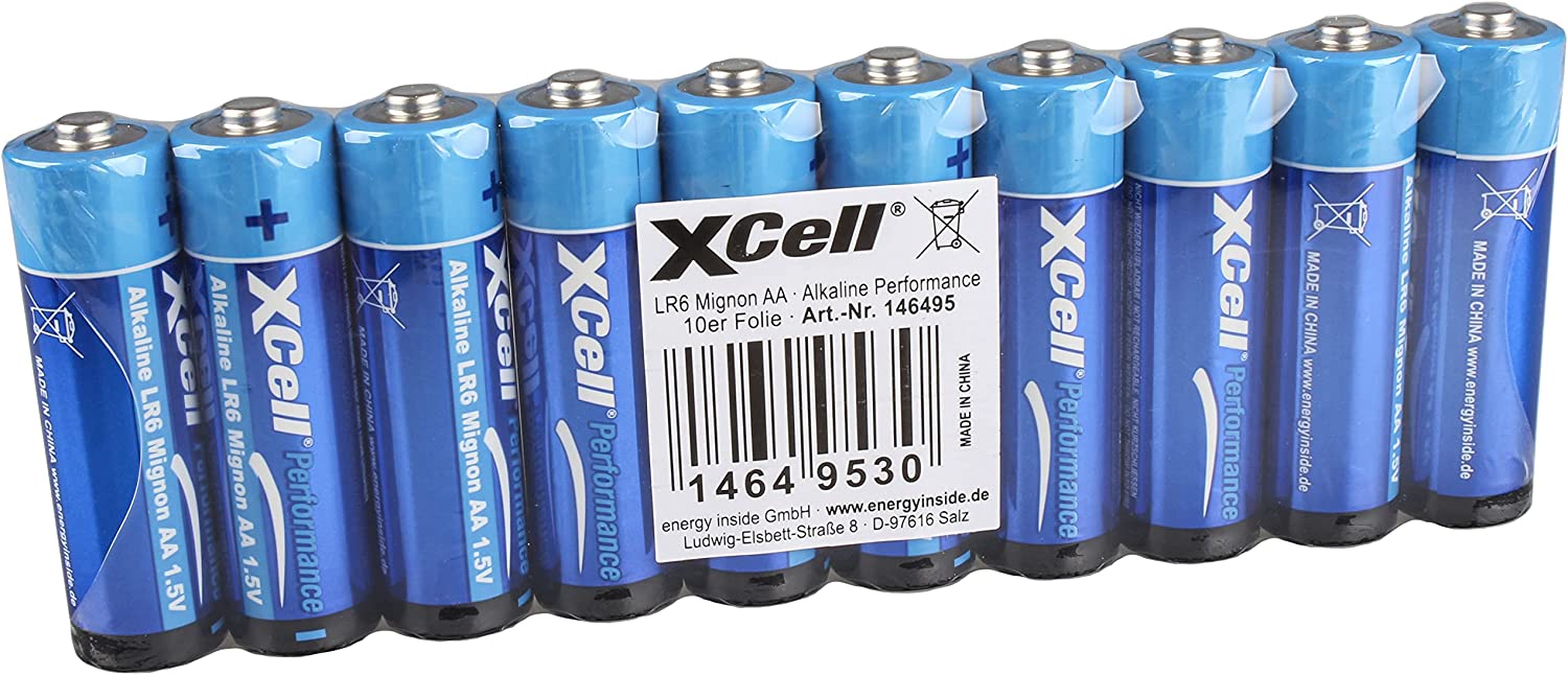 XCell AA Mignon LR6, 1.5V Alkaline Batterie, 100er-Pack