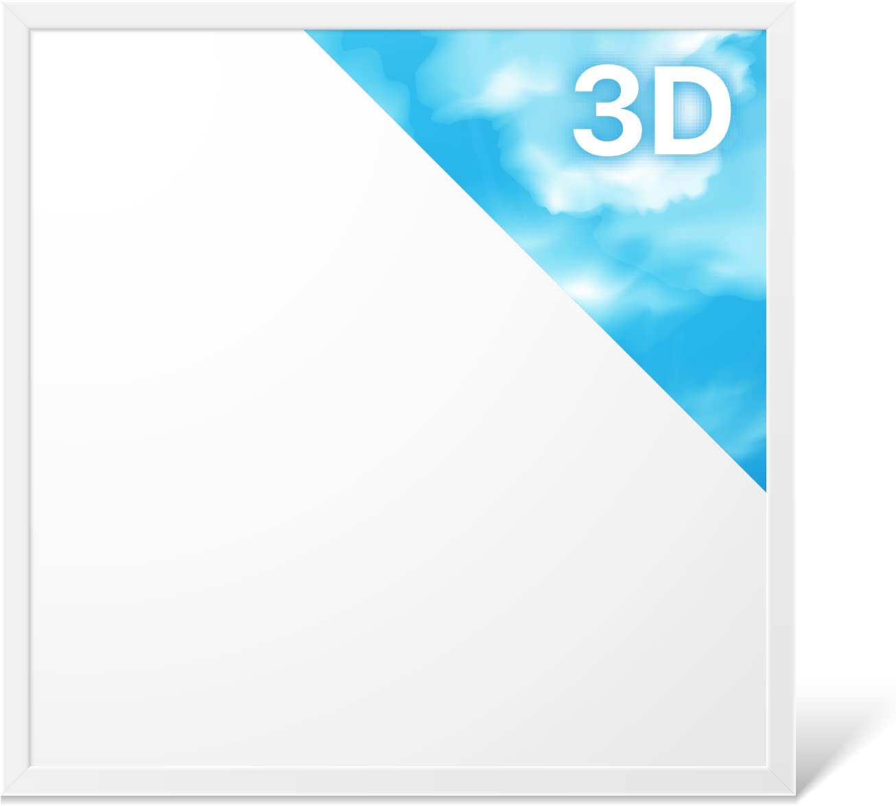 LECOM LED Panel 62x62 3D-SKY blauen Himmels mit weißen Wolken Odenwalddecke