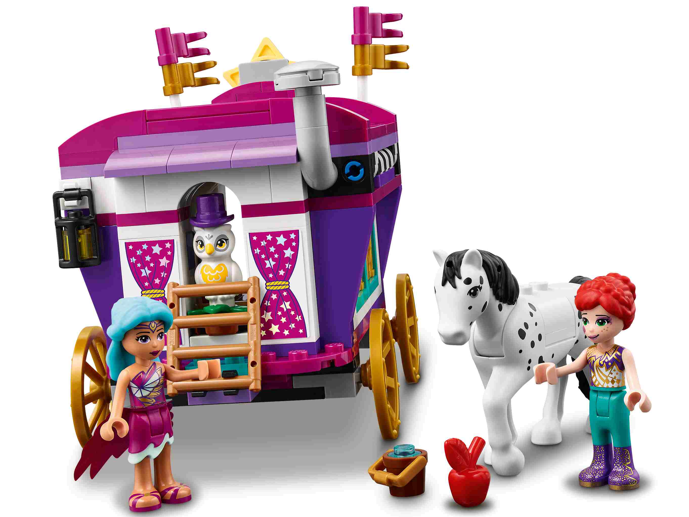 LEGO 41688 Friends Magischer Wohnwagen mit Mini-Puppen und Pferd, Freizeitpark