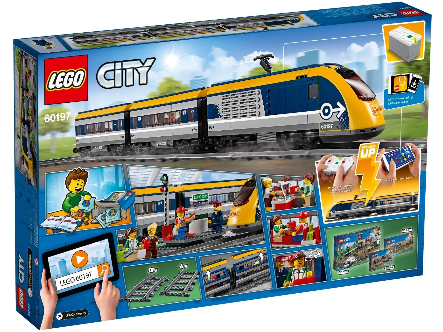 LEGO 60197 City Personenzug, batteriebetriebenem Motor, mit Bluetooth-Verbindung