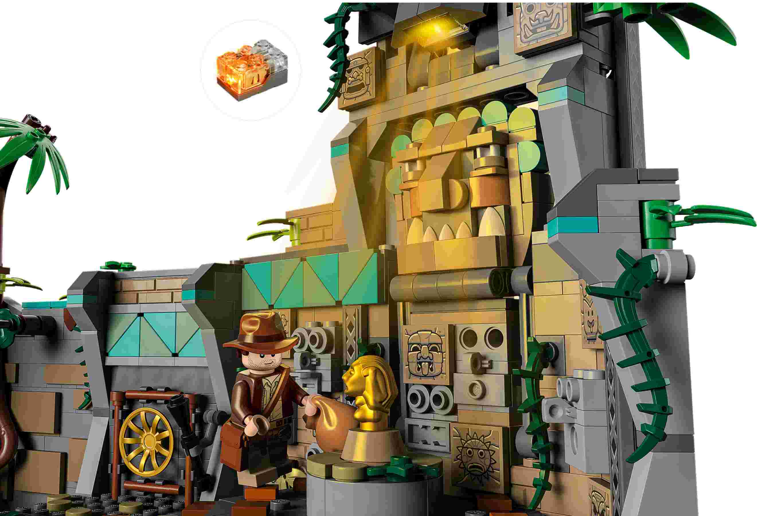 LEGO 77015 Indiana Jones Tempel des goldenen Götzen, 4 Minifiguren, interaktiv