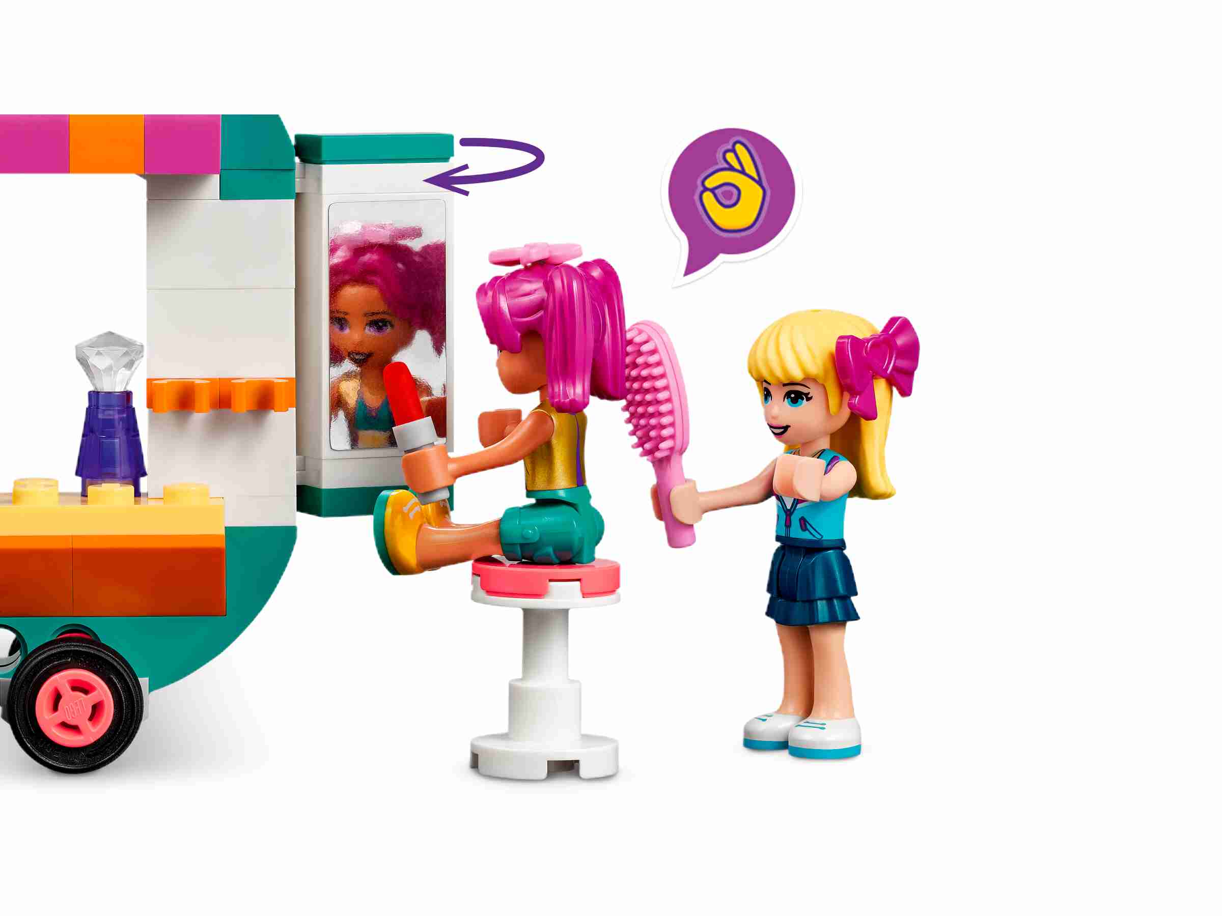 LEGO 41719 Friends Mobile Modeboutique mit Stephanie und Camila