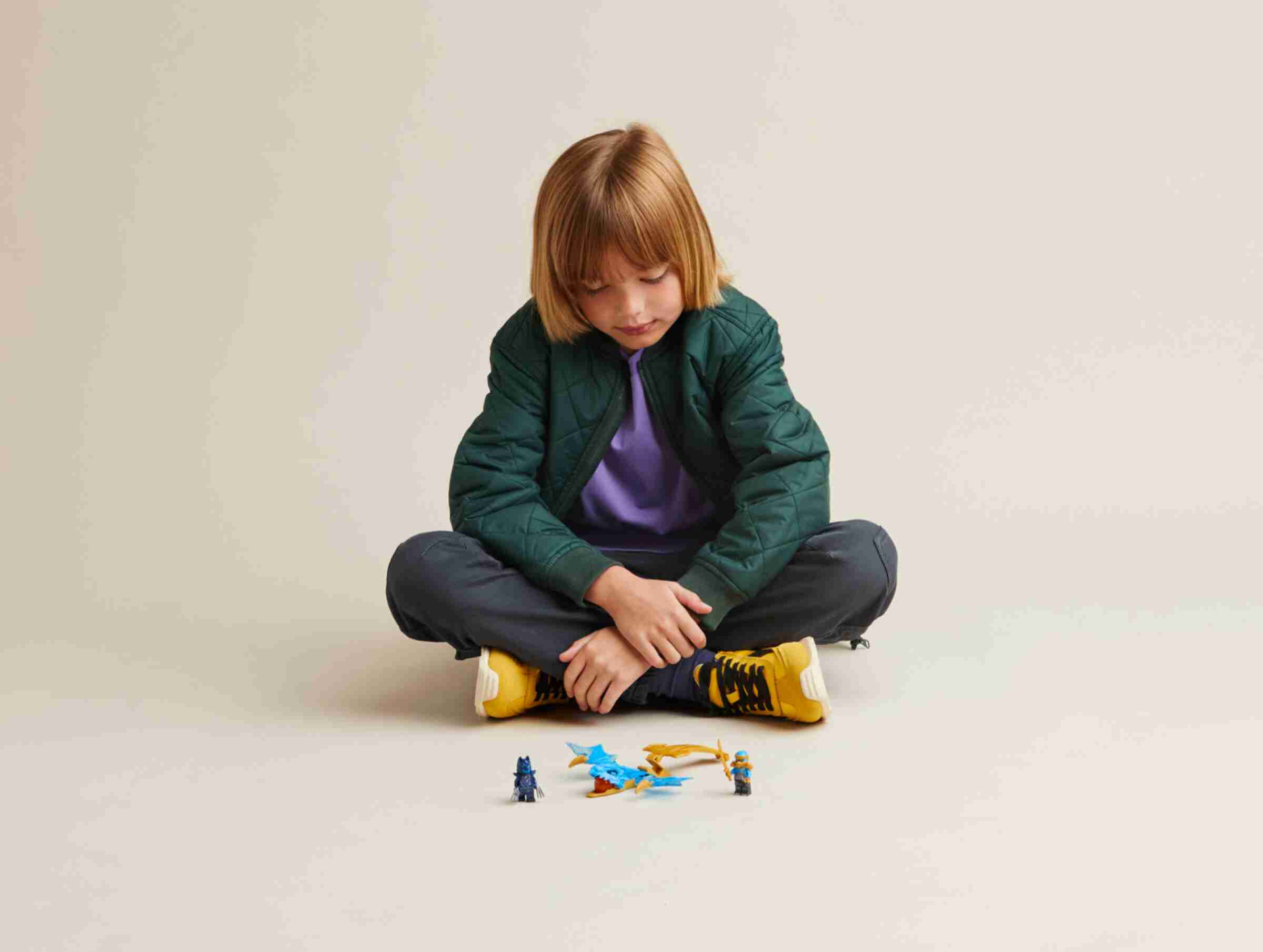 LEGO 71802 NINJAGO Nyas Drachengleiter, Nya mit Katana, Wolfsklauenjäger