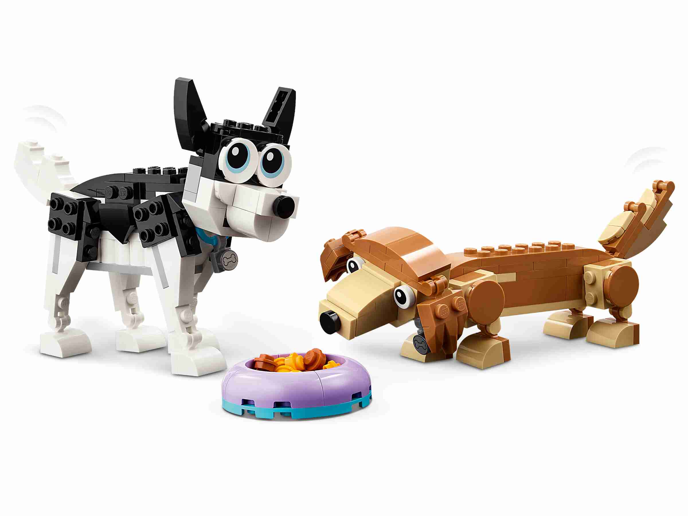 LEGO 31137 Creator 3-in-1 Niedliche Hunde, 3 verschiedene Gruppen von Hunden