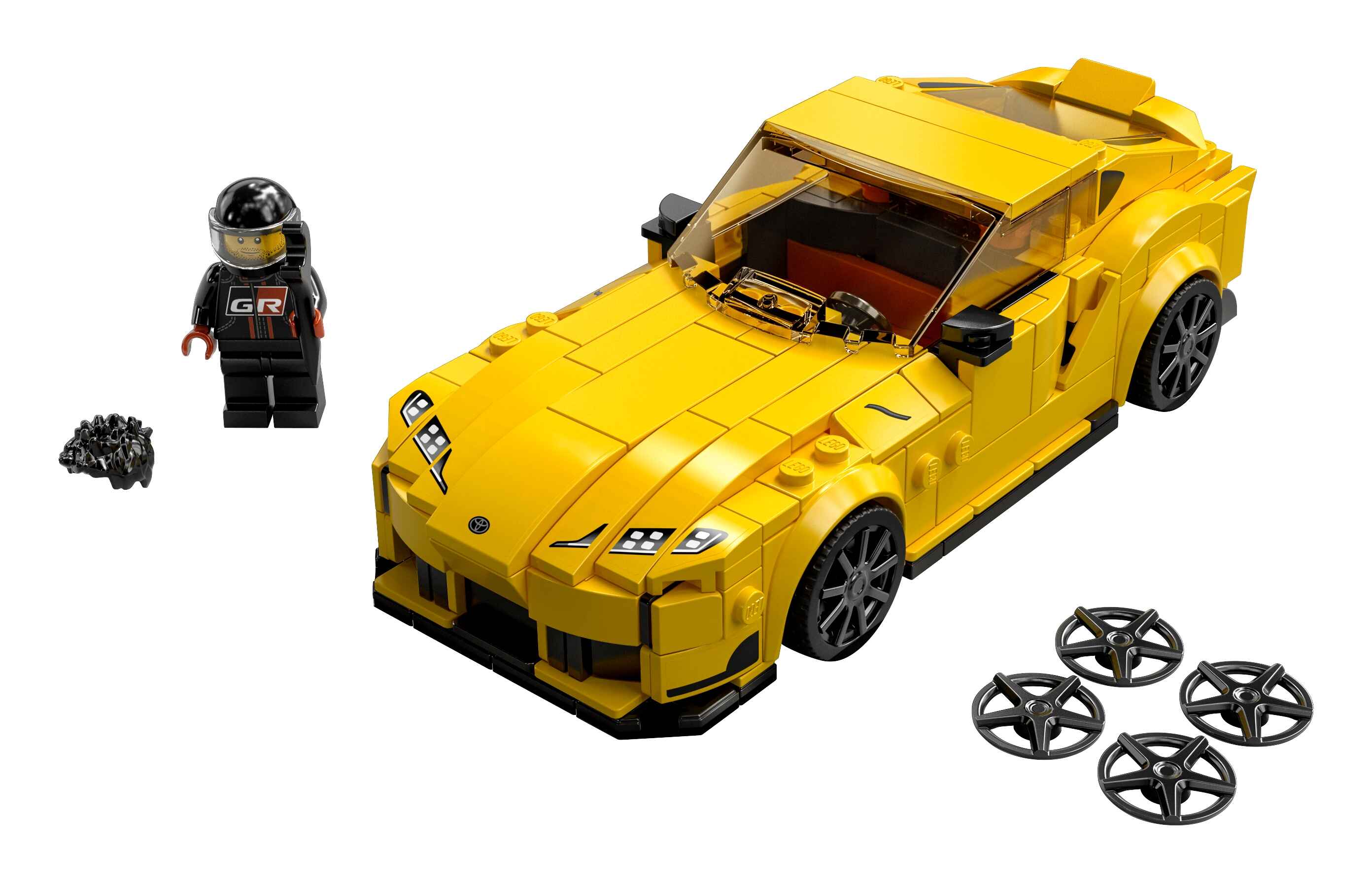 LEGO 76901 Speed Champions Toyota GR Supra, Modellauto zum selber Bauen