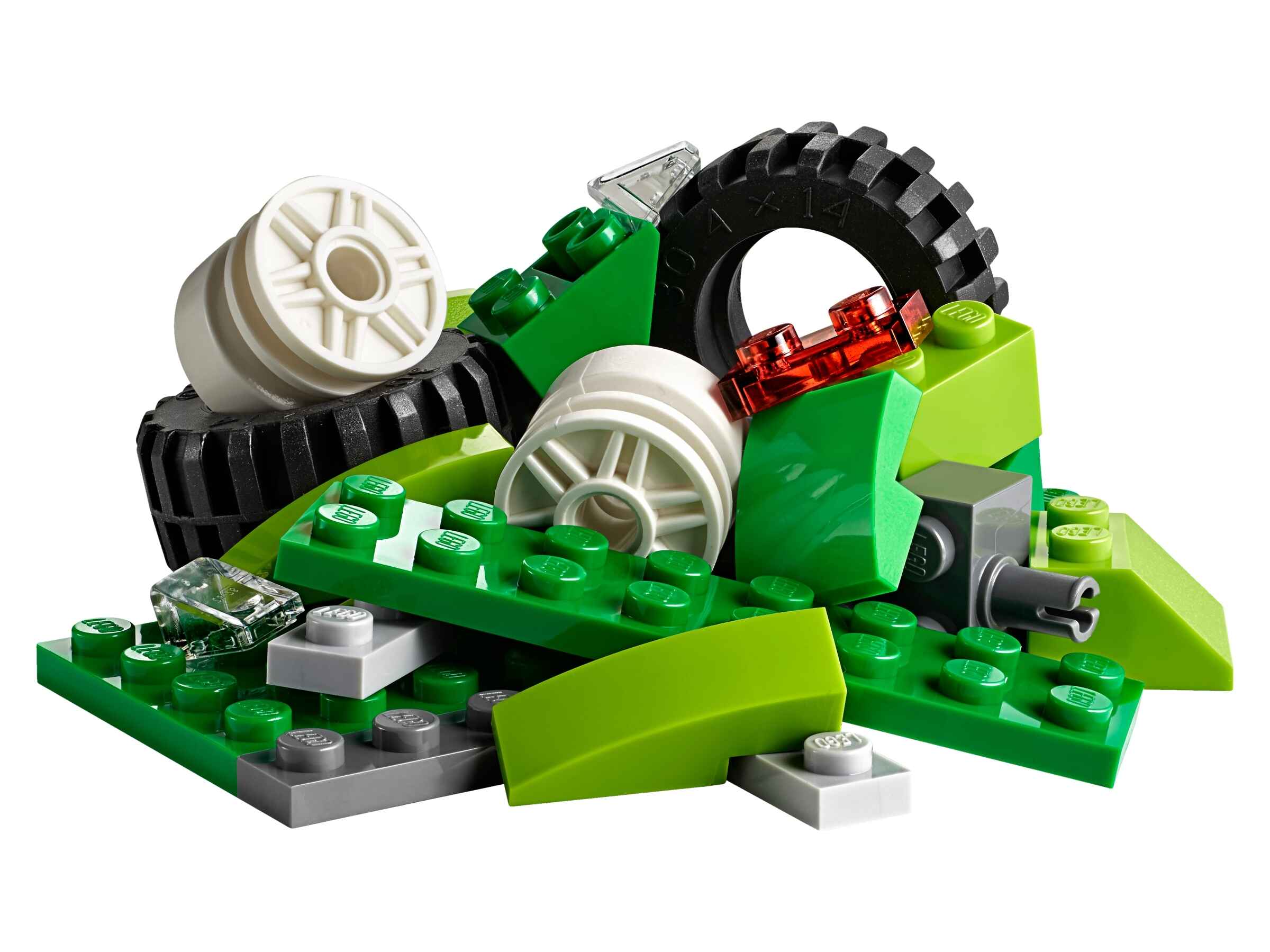 LEGO 10715 Classic Kreativ-Bauset Fahrzeuge, Bunte Bausteine (422 Teile)