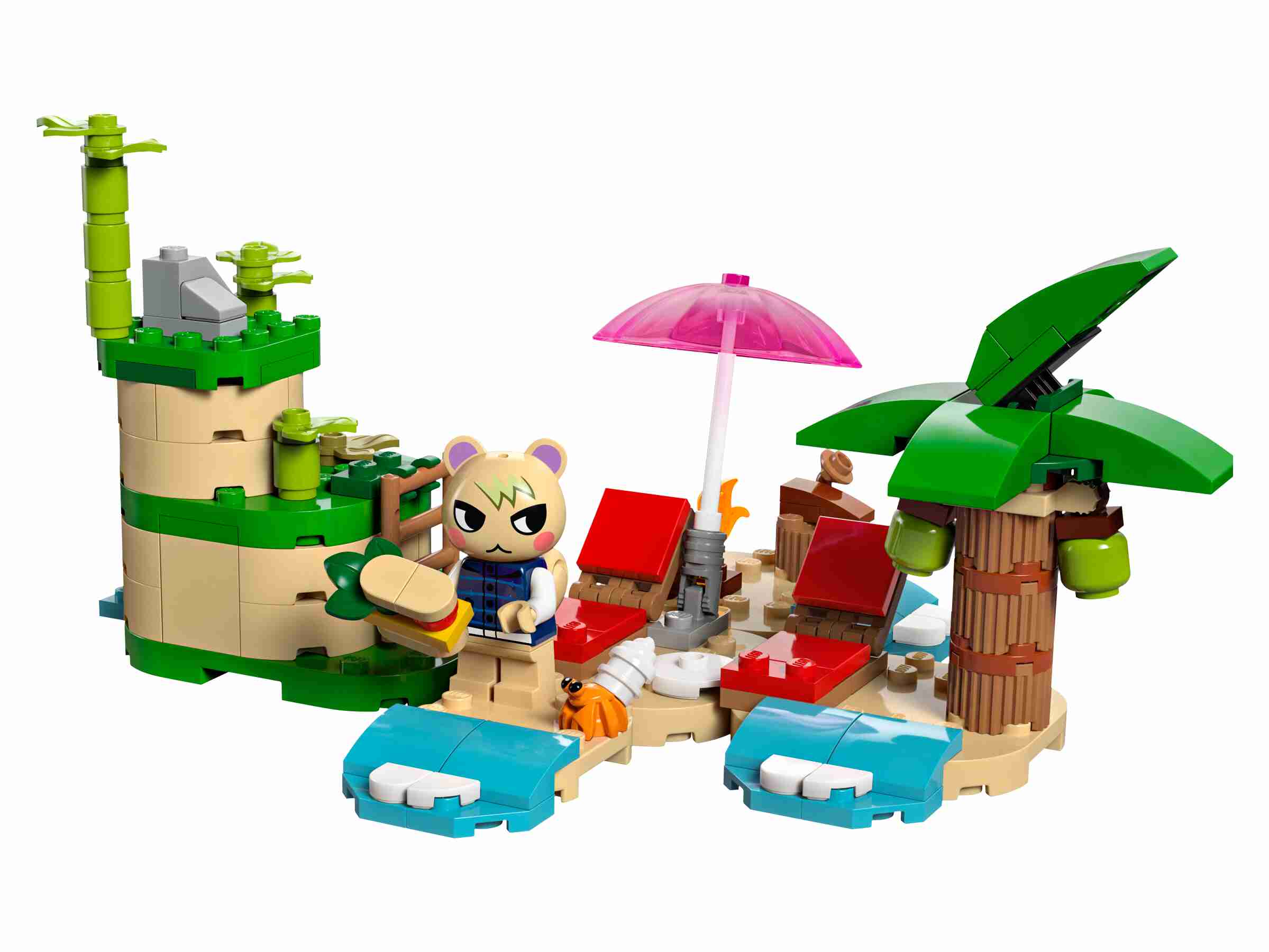 LEGO 77048 Animal Crossing Käptens Insel-Bootstour, Figuren Huschke und Käpten