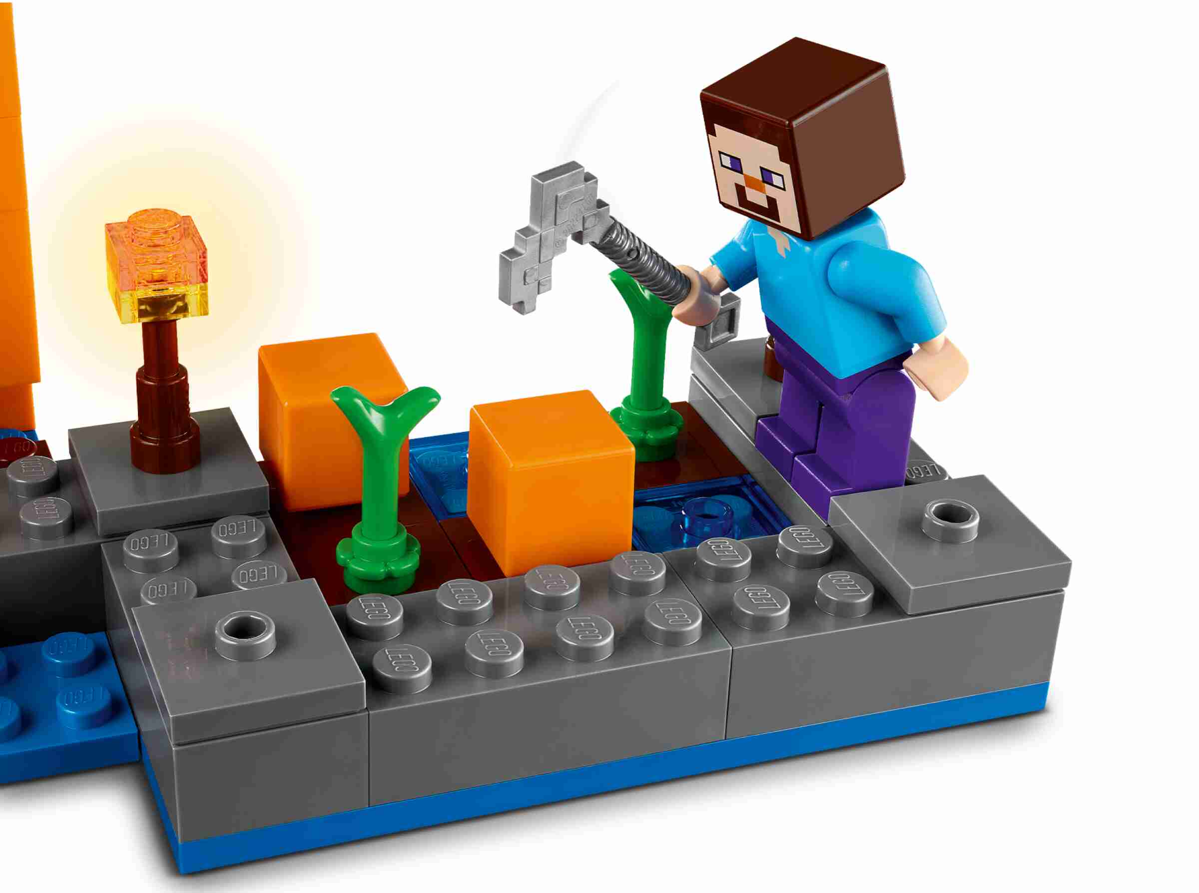 LEGO 21248 Minecraft Die Kürbisfarm, mit Steve, einer Hexe, jeder Menge Zubehör