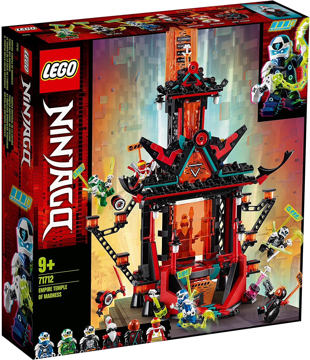 LEGO 71712 NINJAGO Empire Tempel des Unsinns, Bauset mit 6 Minifiguren