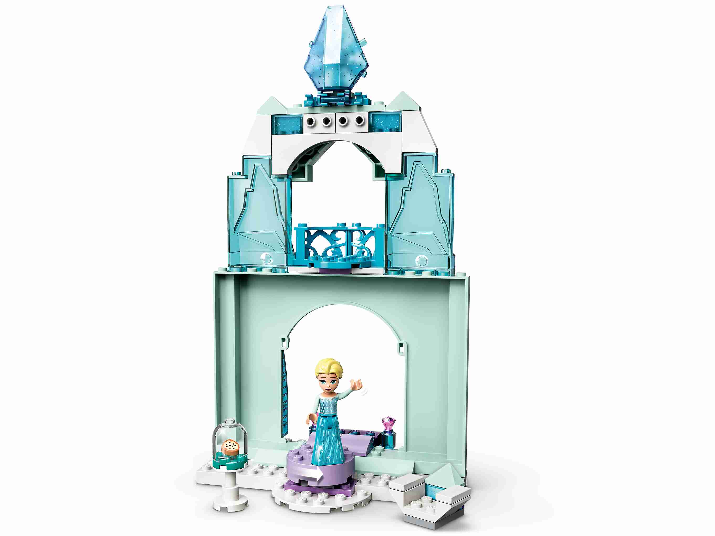 LEGO 43194 Disney Princess Annas und Elsas Wintermärchen, Eiskönigin mit Schloss