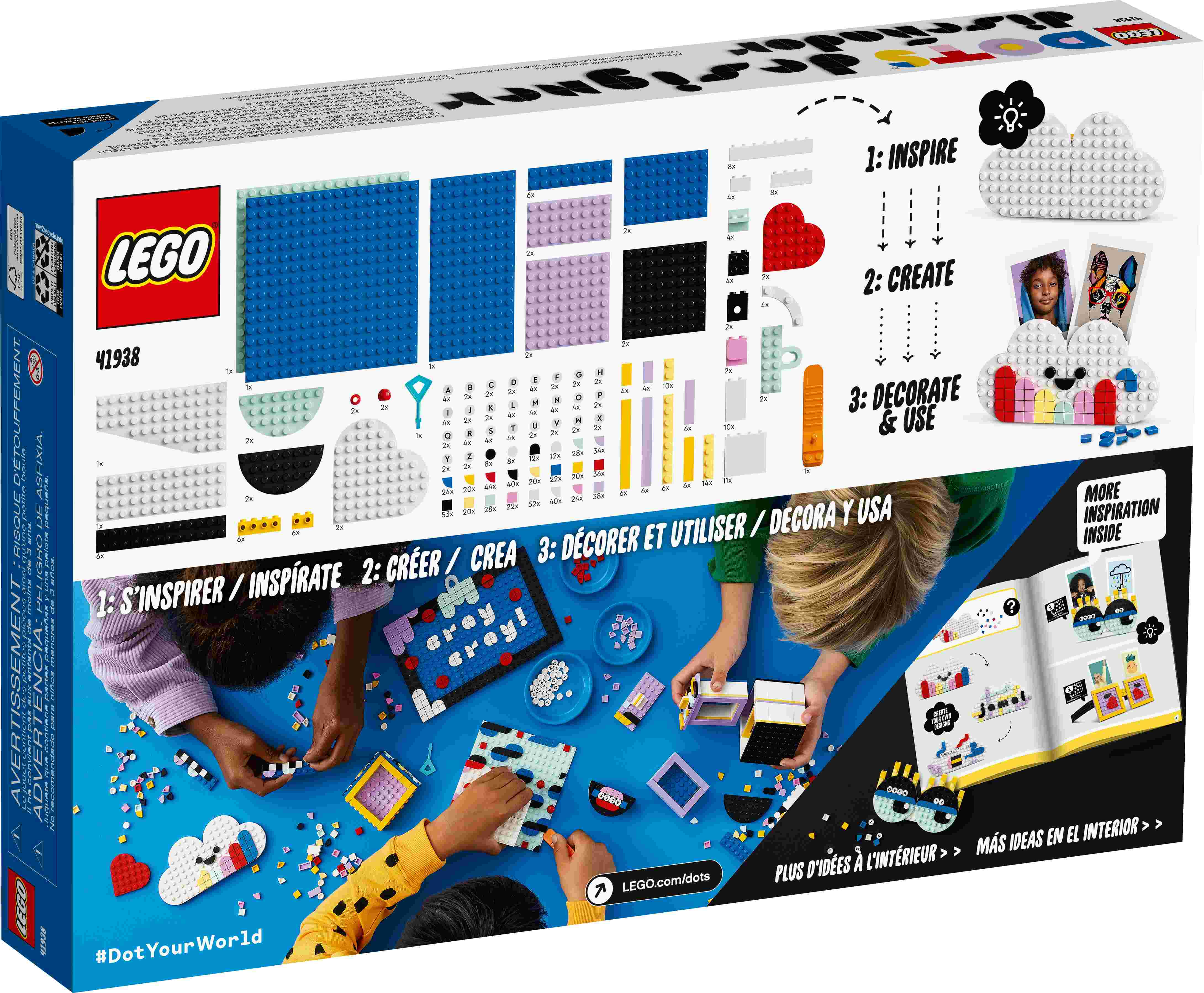 LEGO 41938 DOTS Ultimatives Designer-Set, mit Stiftehalter und Organizer
