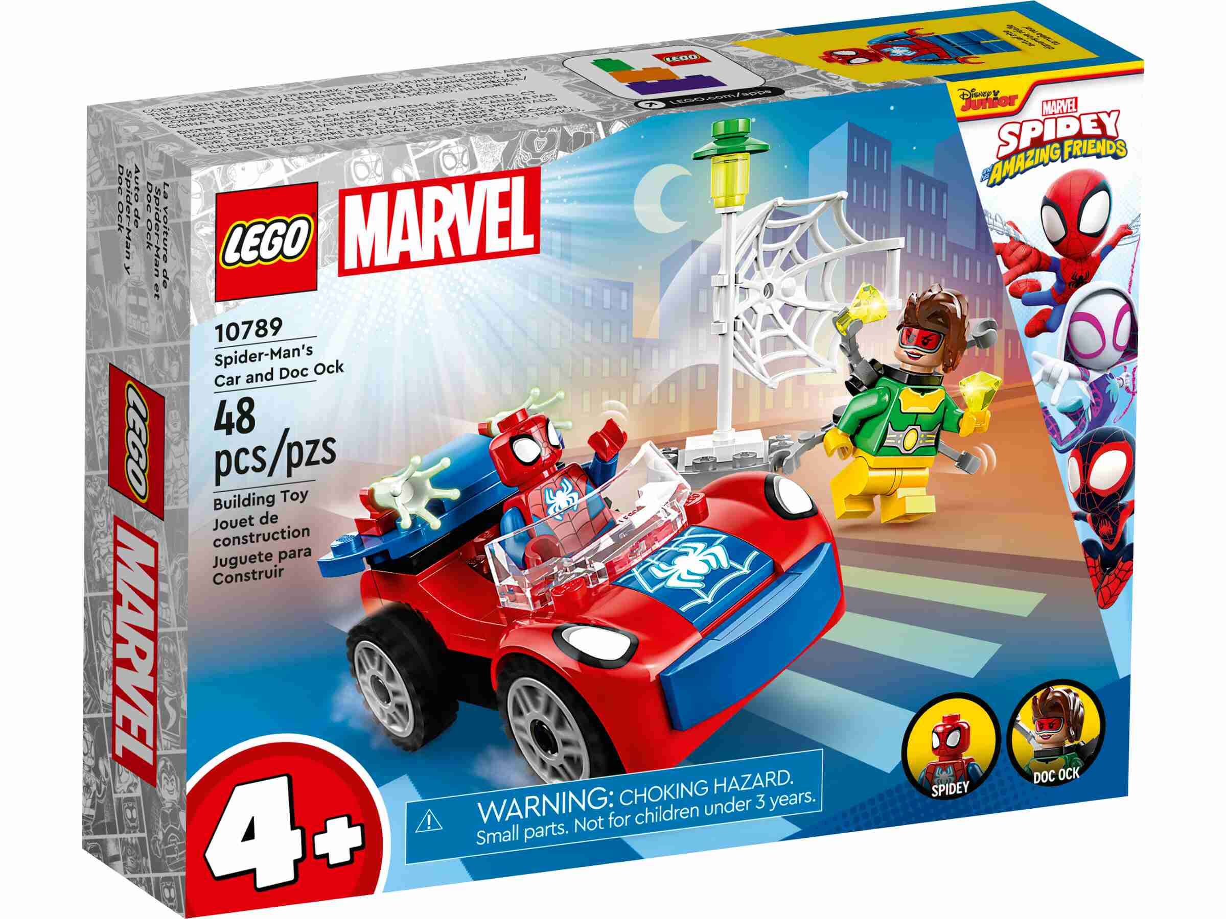 LEGO 10789 Marvel Spider-Mans Auto und Doc Ock, Spidey, 2 Minifiguren