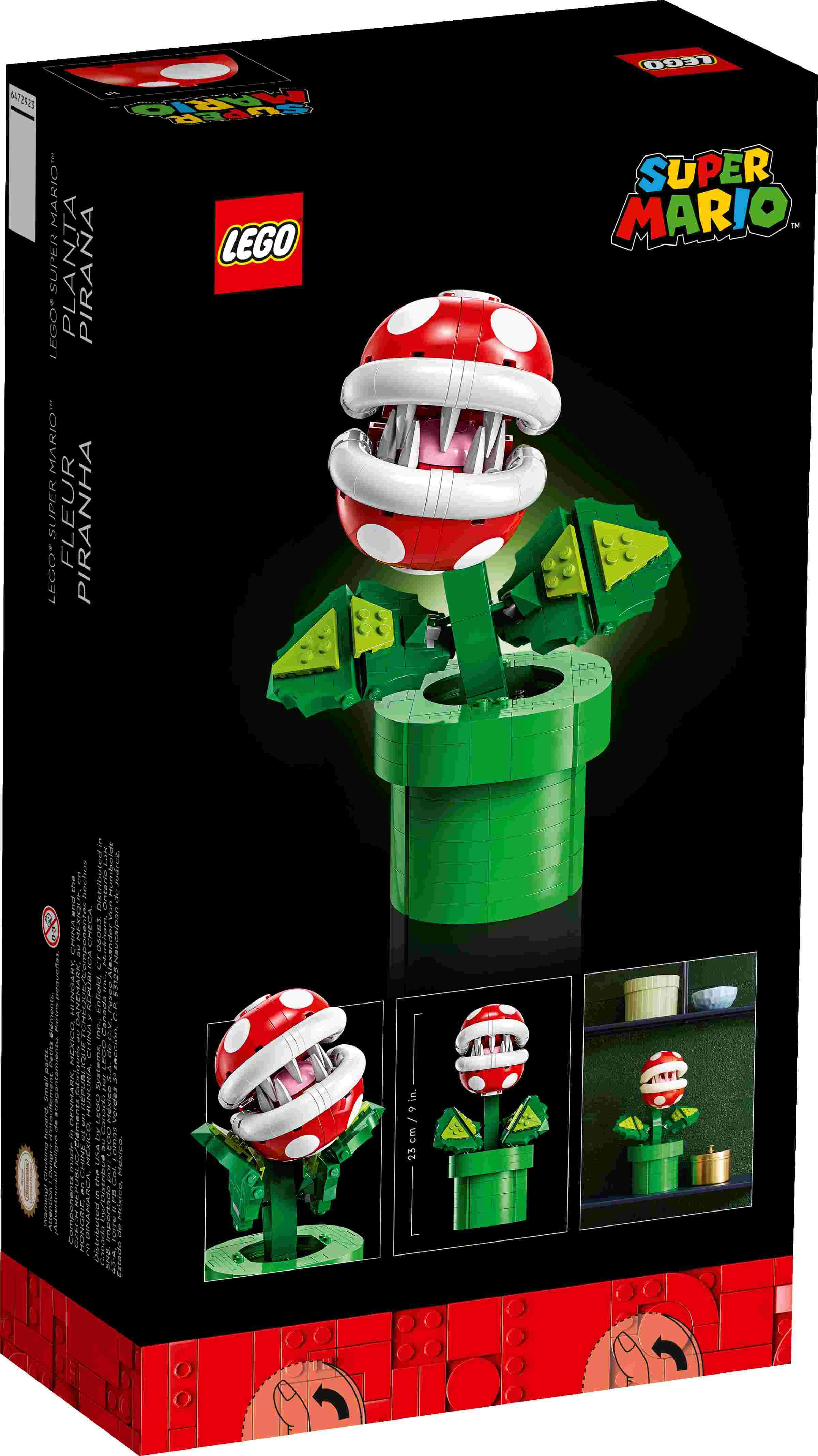 LEGO 71426 Super Mario Piranha-Pflanze, Bauen und Ausstellen, voll beweglich