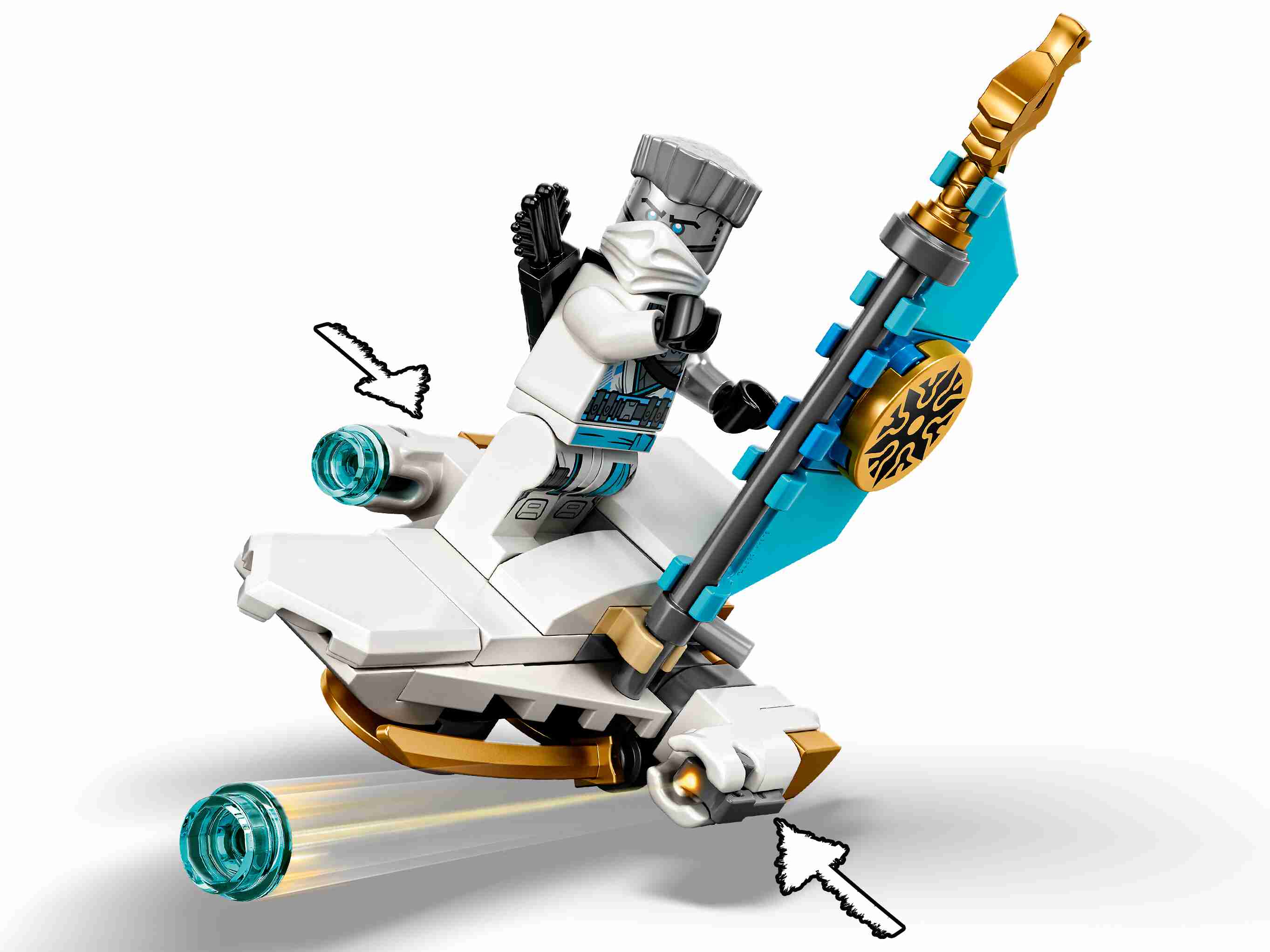LEGO 71746 NINJAGO Dschungeldrache Bauset, mit Ninja Lloyd und Zane Minifiguren