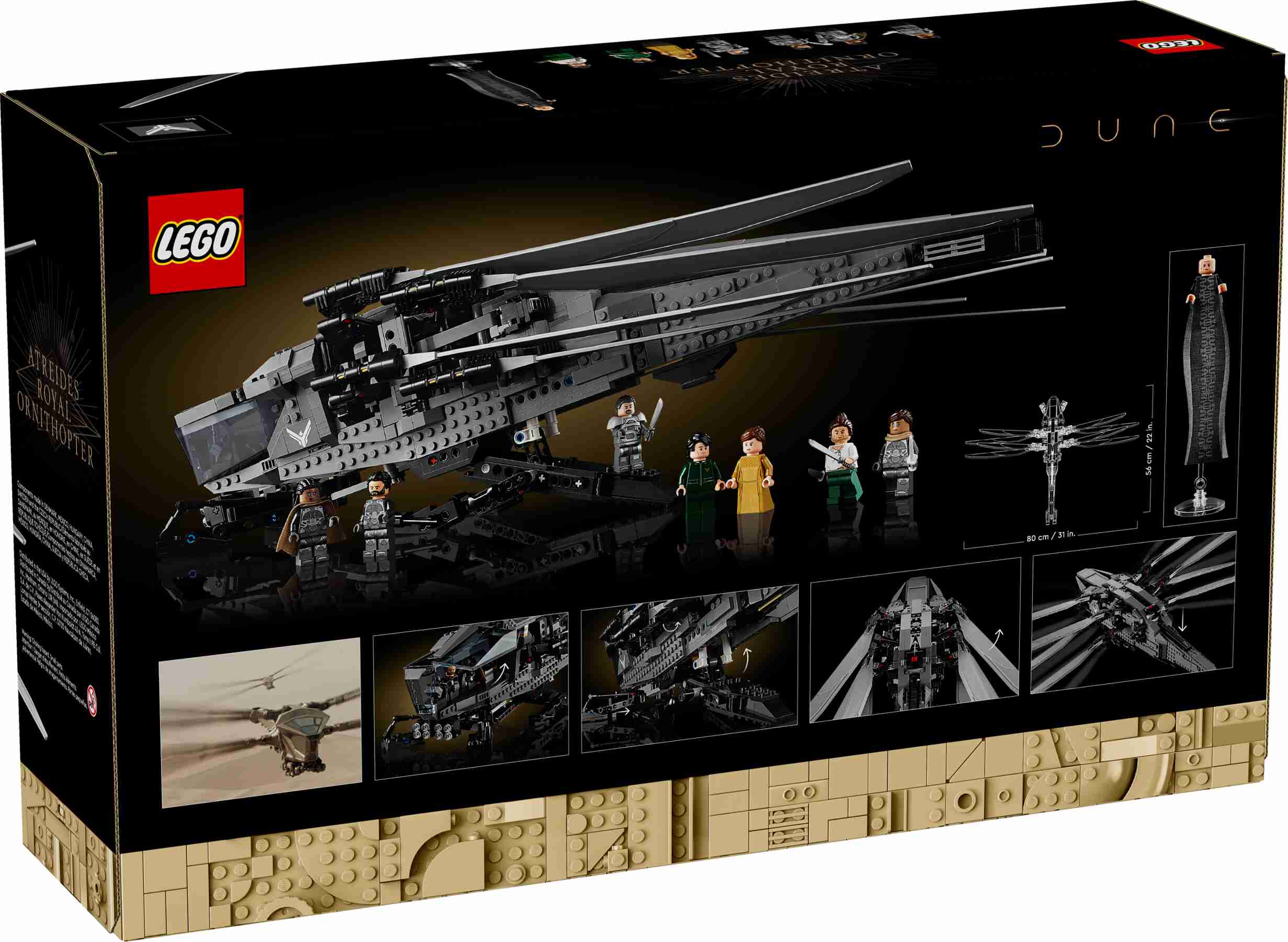 LEGO 10327 Icons Dune Atreides Royal Ornithopter, 8 legendäre Charaktere