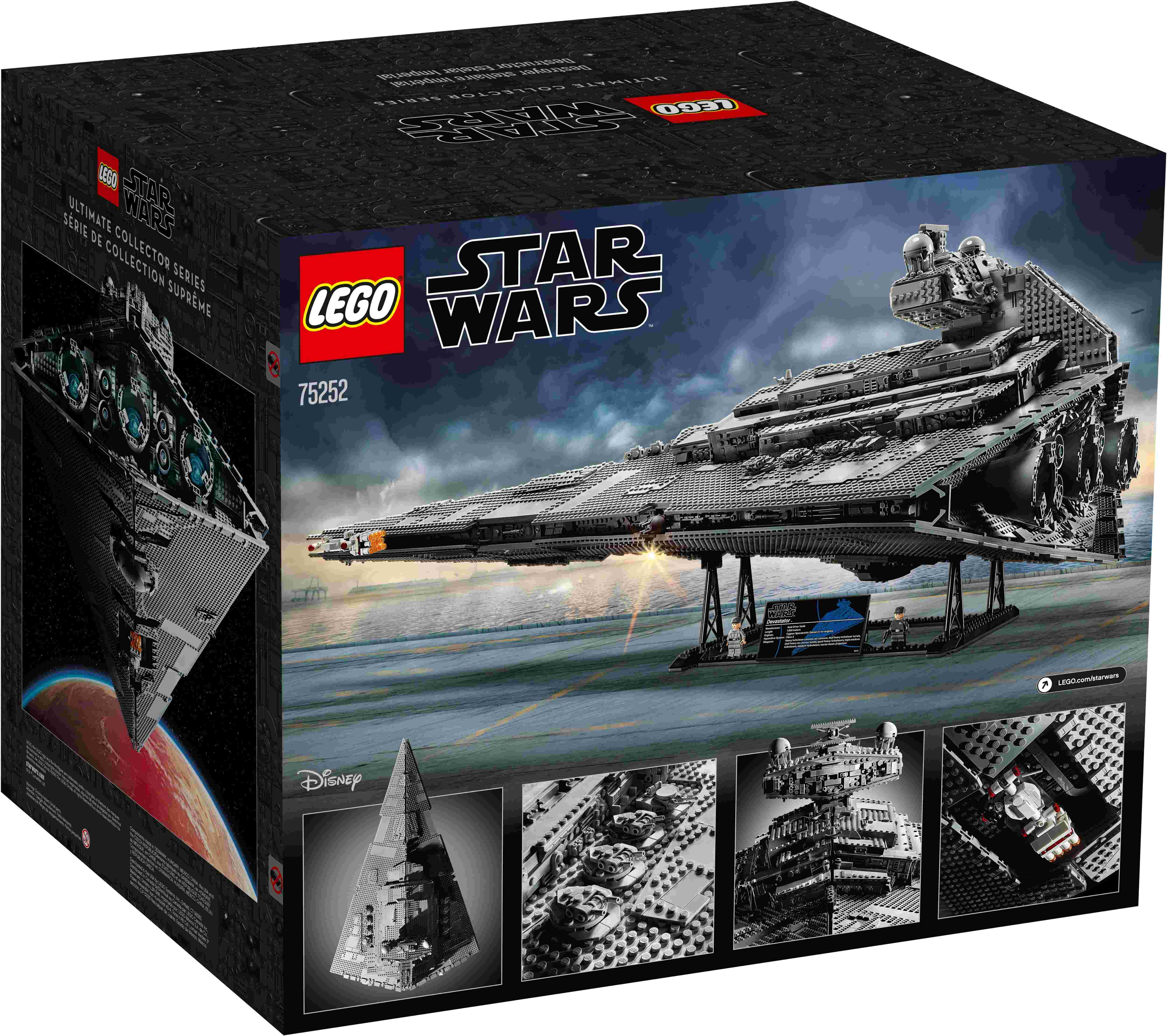 LEGO 75252 Star Wars Imperialer Sternzerstörer, 2 Minifiguren, Kultmodell