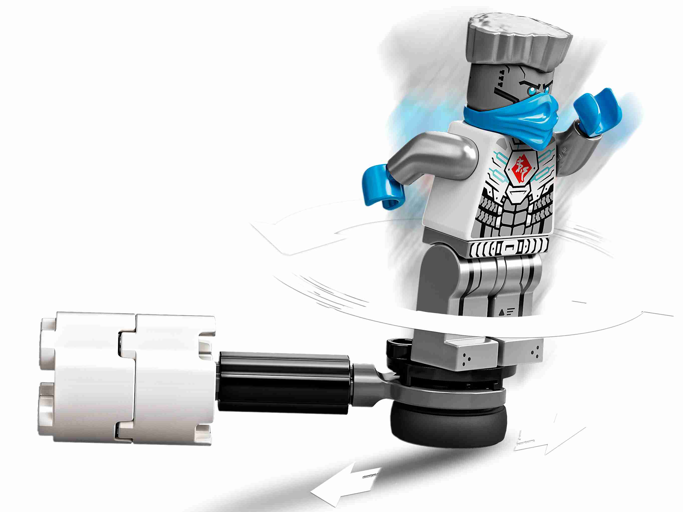 LEGO 71731 NINJAGO Battle Set: Zane vs. Nindroid mit Actionkreisel