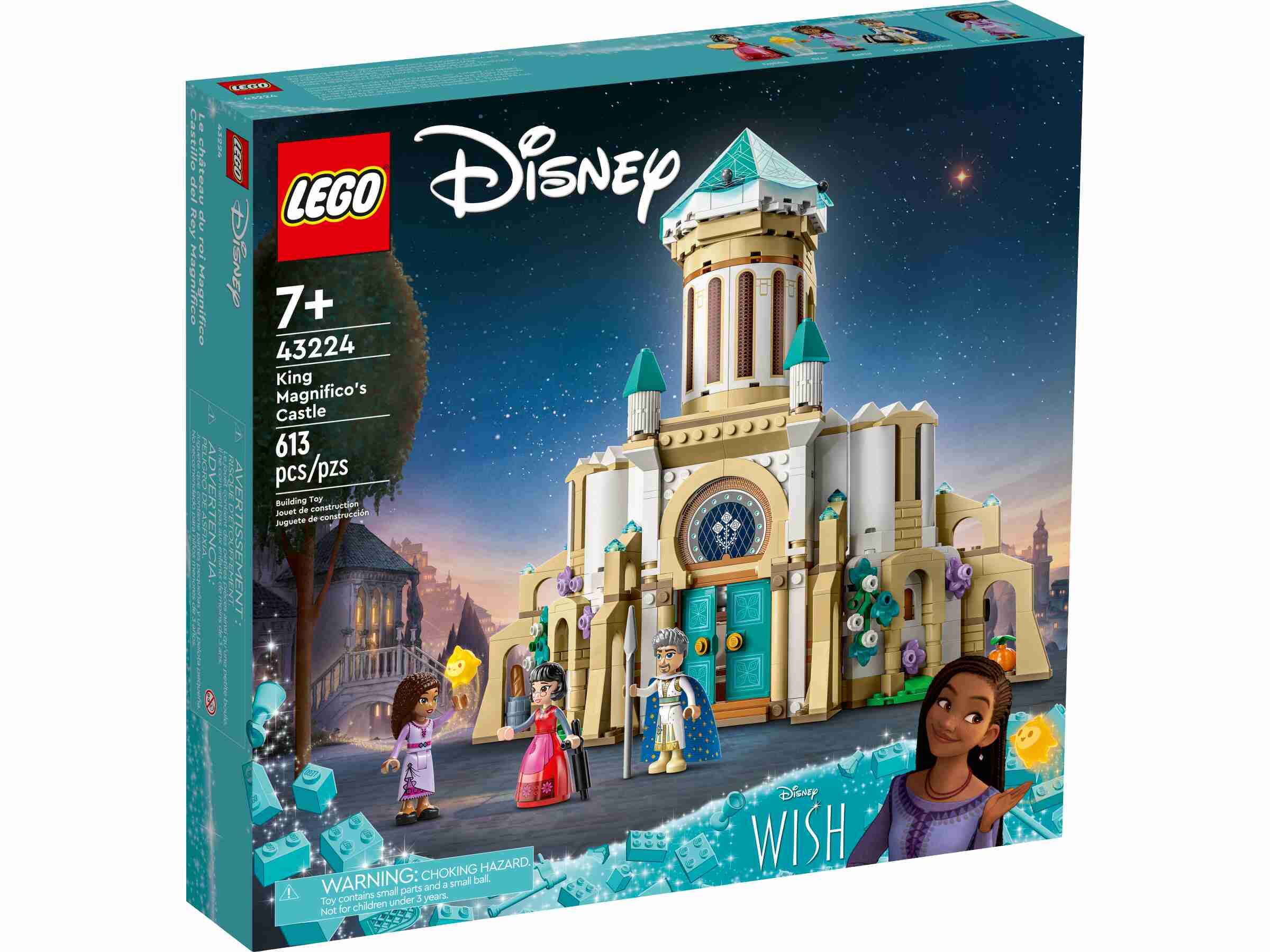 LEGO 43224 Disney Princess König Magnificos Schloss, 4 Etagen, 4 Charaktere, 