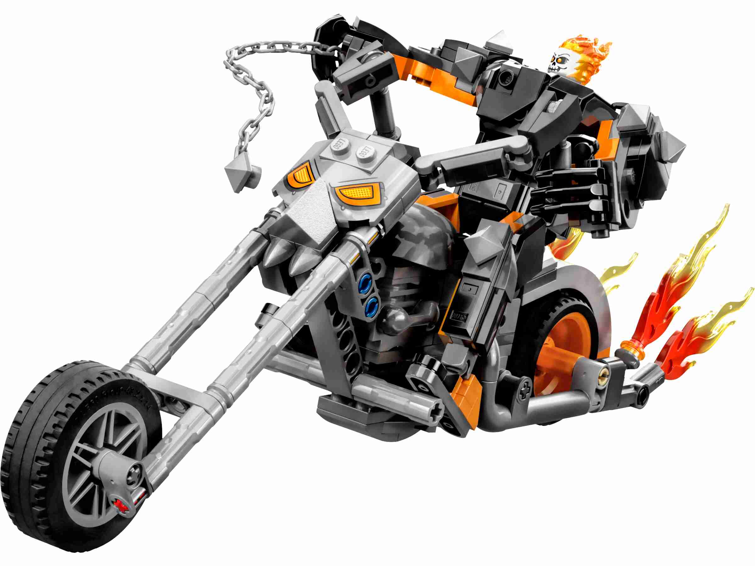 LEGO 76245 Marvel Ghost Rider mit Mech & Bike, aufklappbares Cockpit