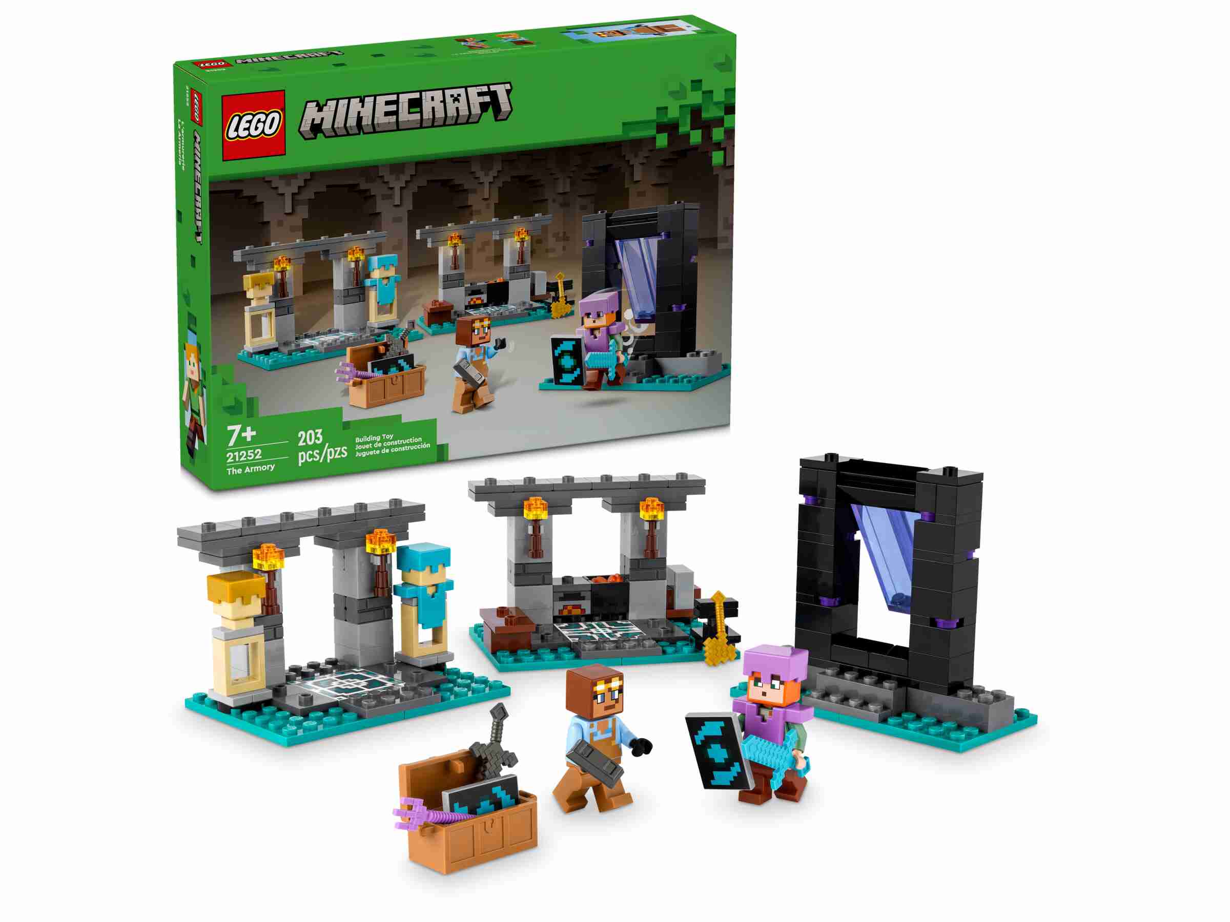 LEGO 21172 Minecraft Le Portail en ruine avec Figurines de Steve et Wither  Squelette & 21167 Minecraft Le comptoir dechange, - Cdiscount Jeux - Jouets