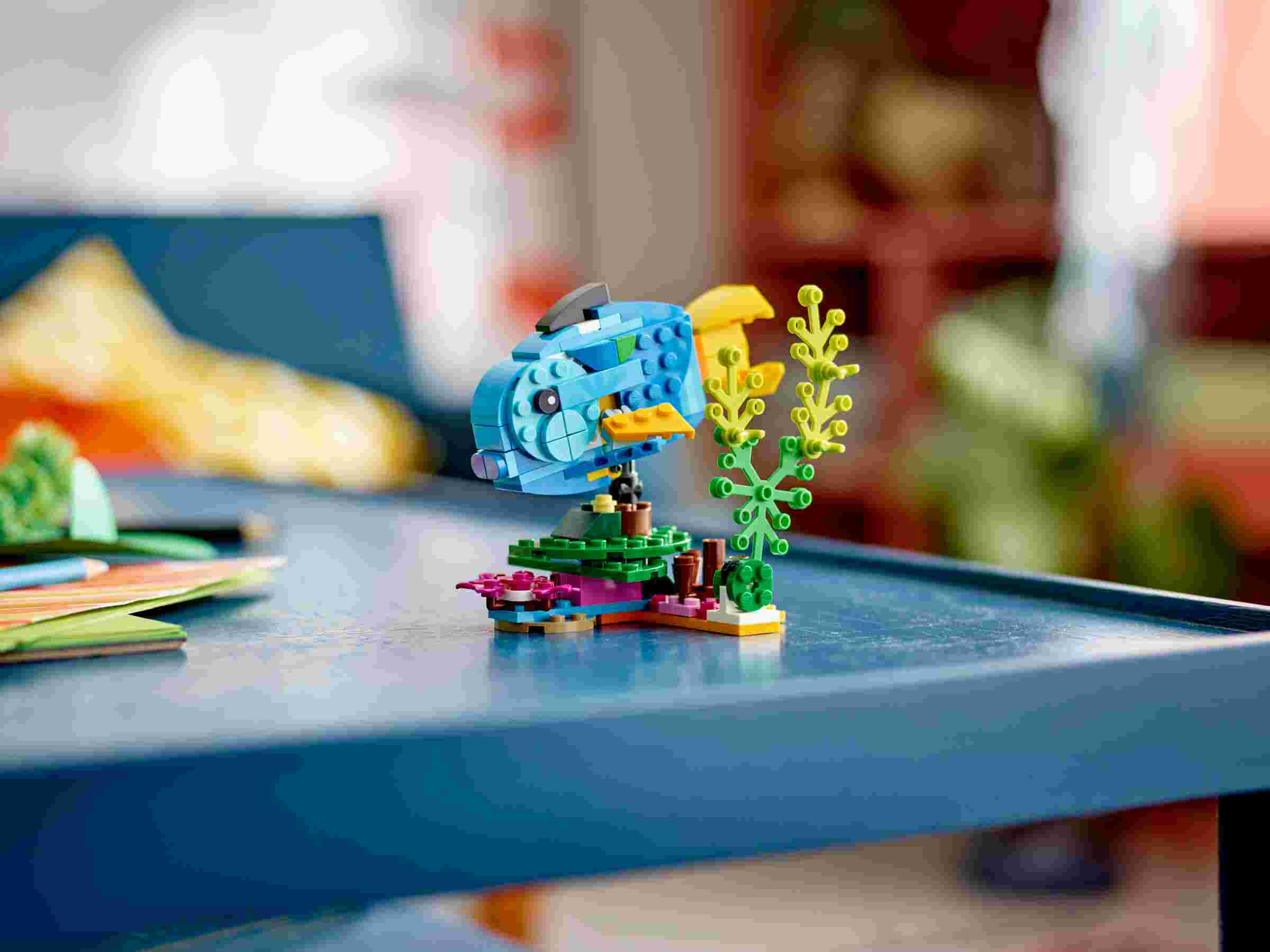 LEGO 31136 Creator 3-in-1 Exotischer Papagei, Fisch und Frosch